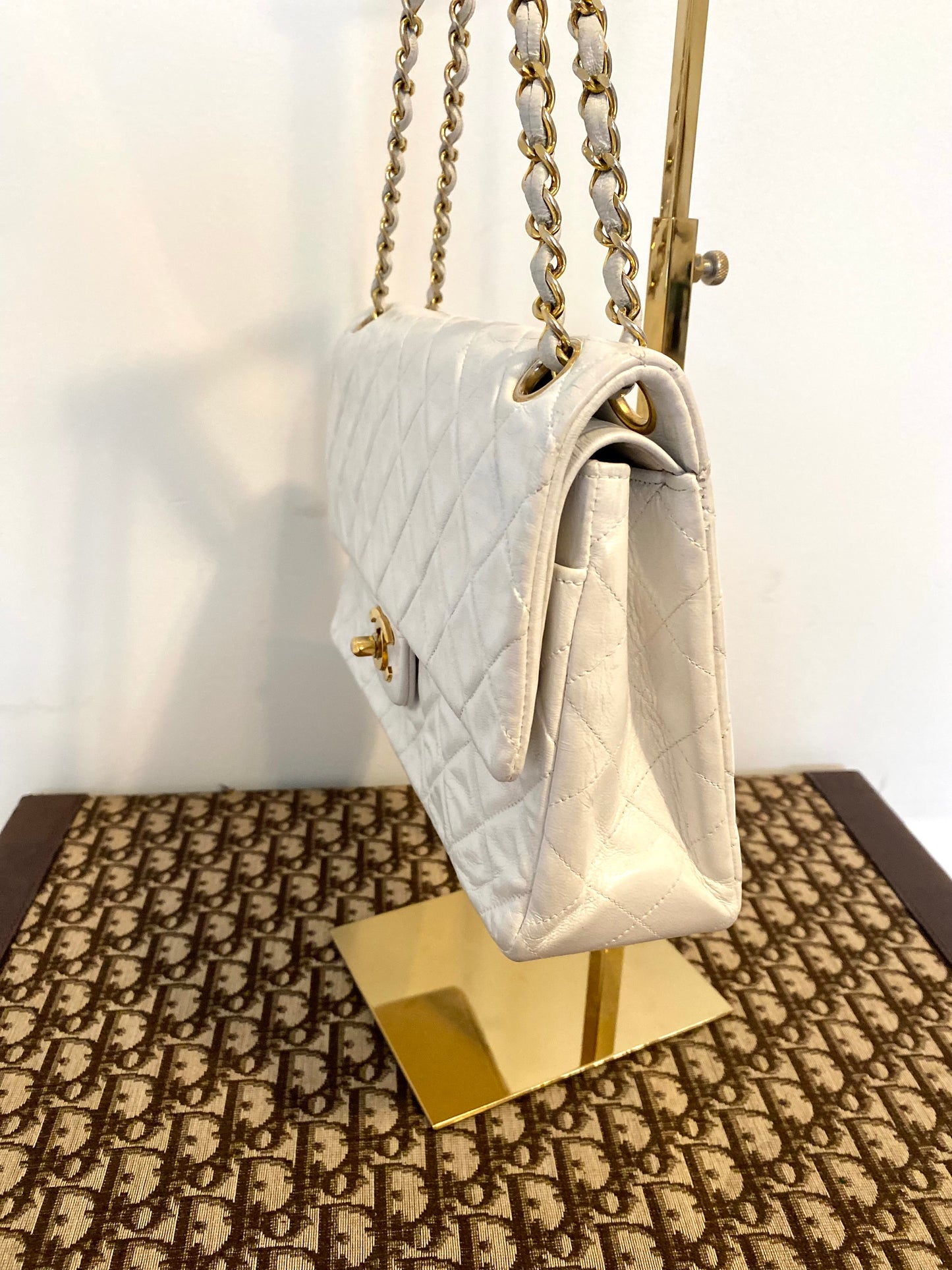 Chanel White Classic Double Flap