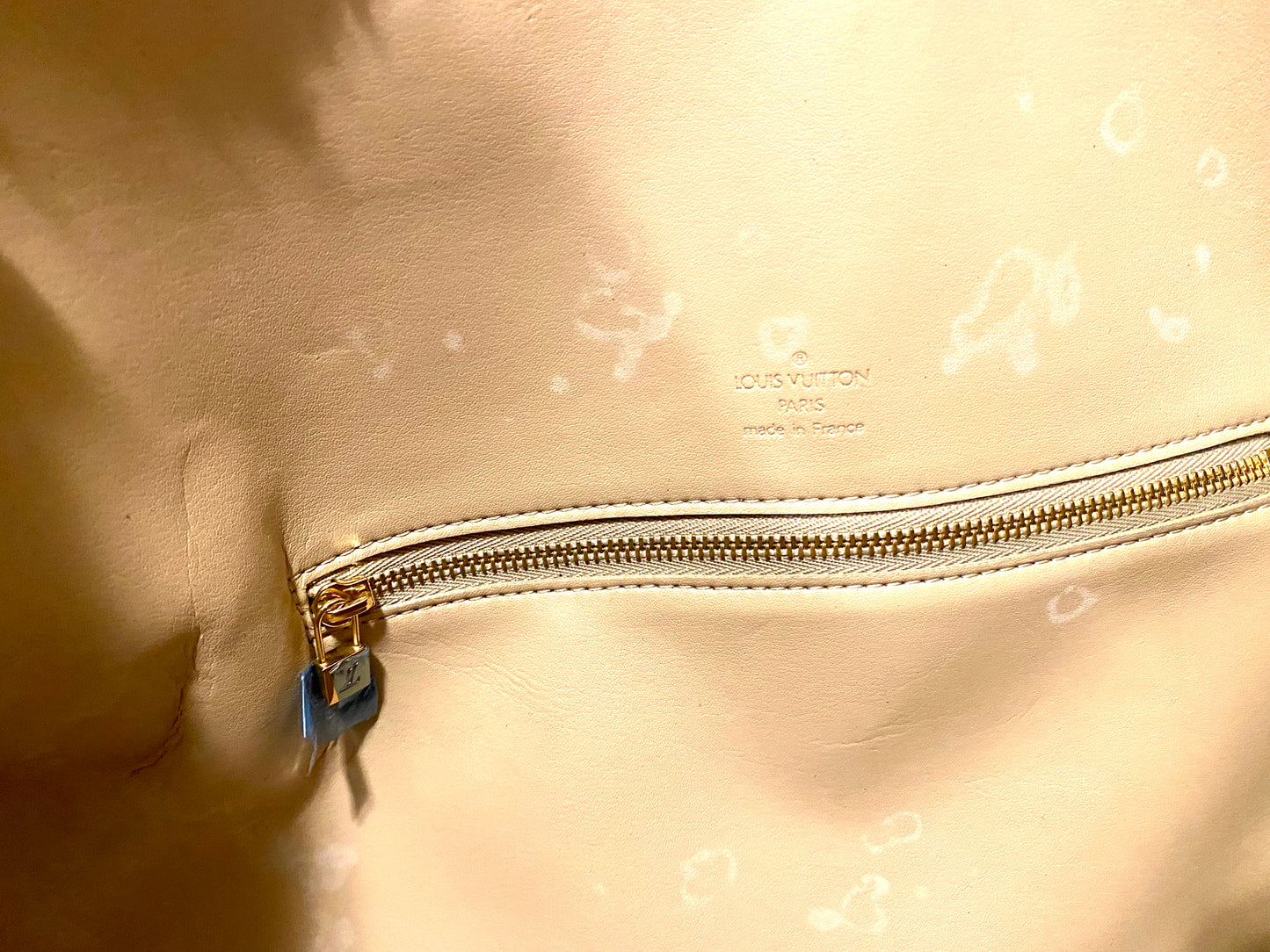 Louis Vuitton Yellow Vernis Keepall 45