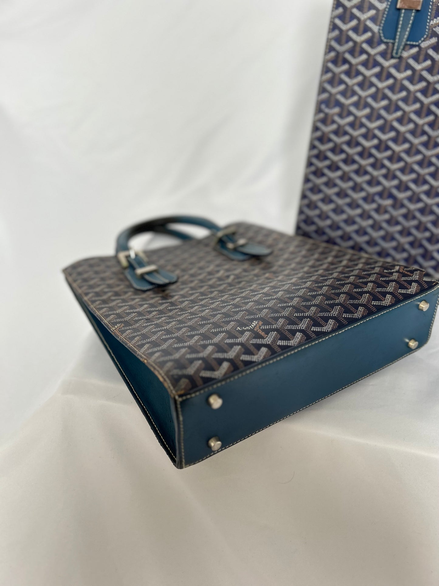 Goyard Comores Tote Bag PM (has chipped top corner)