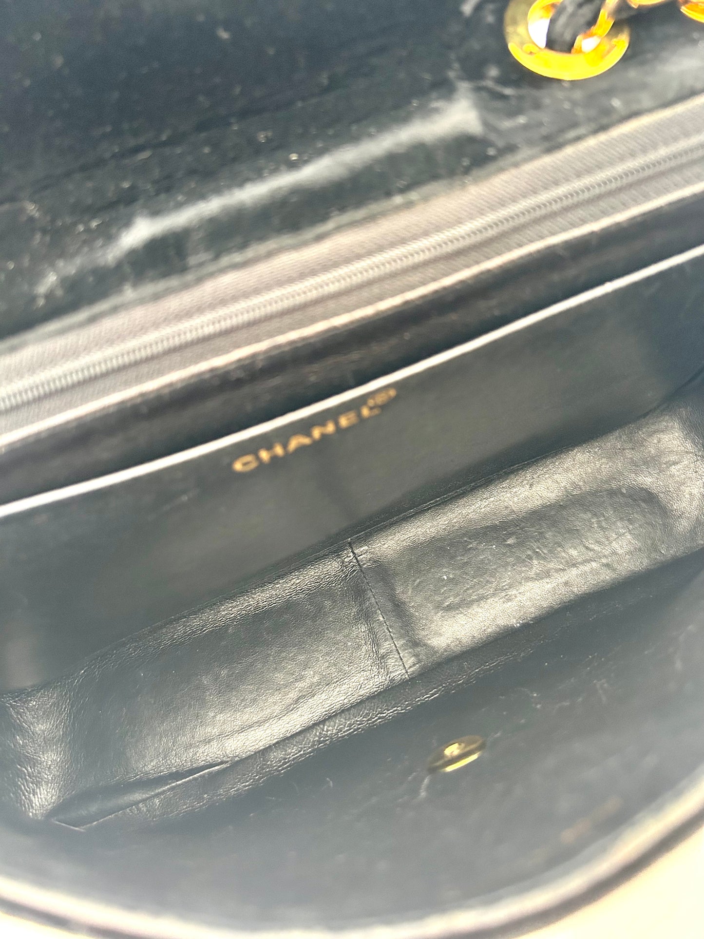 Chanel Velvet Velour Classic Jumbo 1994-1996