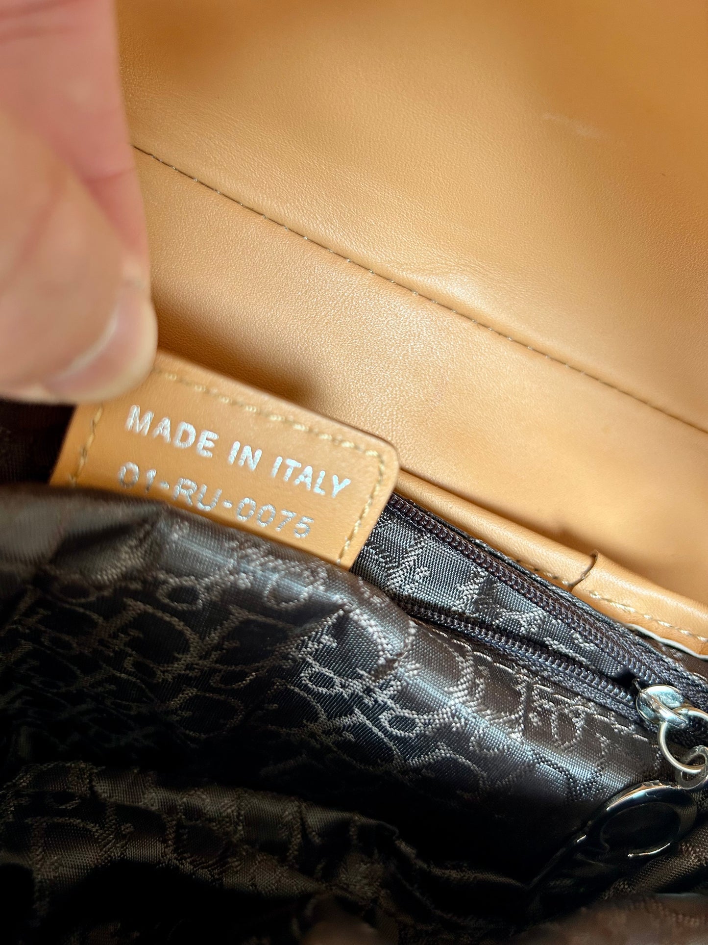 Dior Lamb Shearling Saddle Bag 2005 Flight Collection
