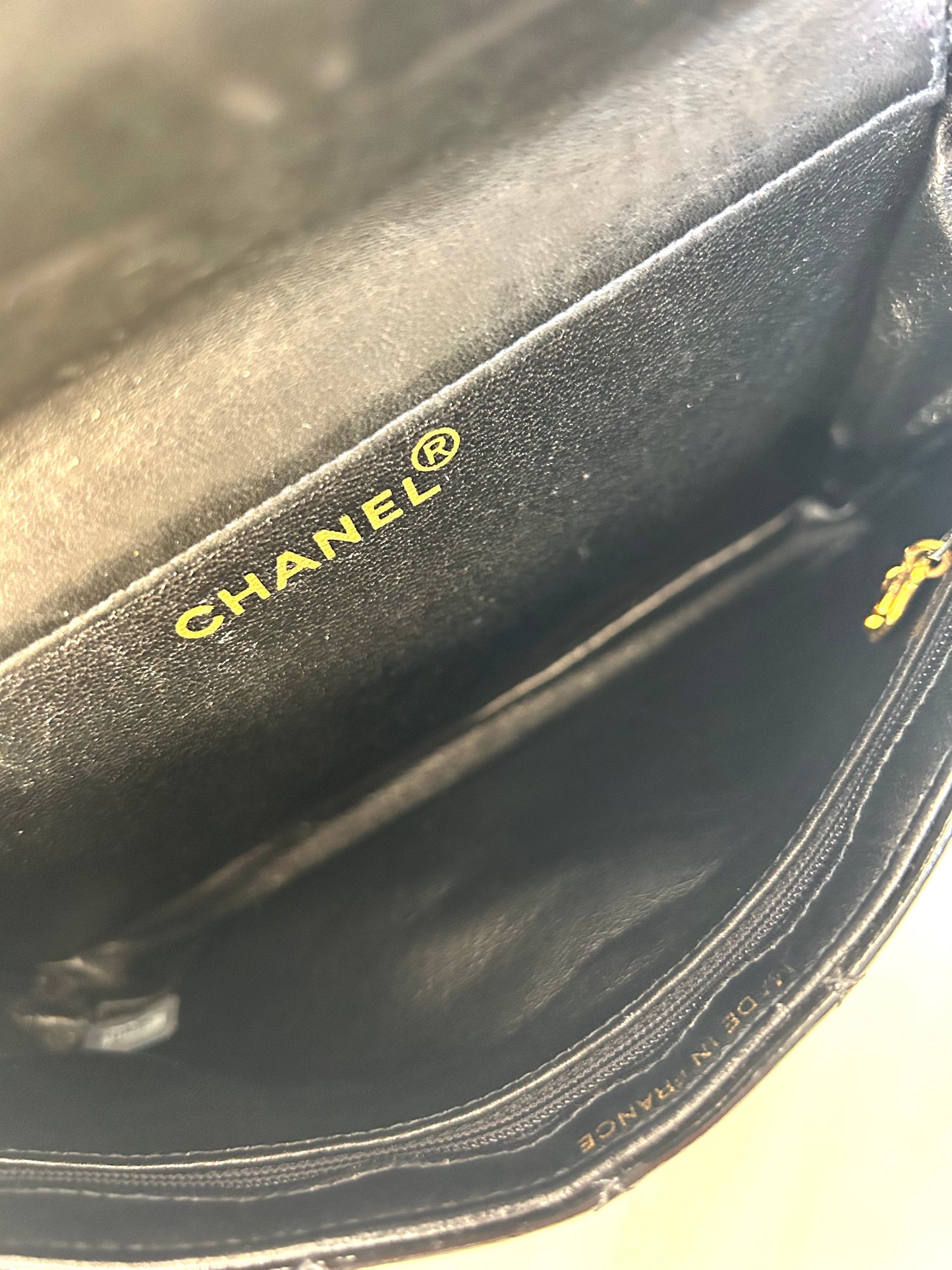 Double Faced Chanel Patent Leather Flap Bag Purse Shoulder Bag