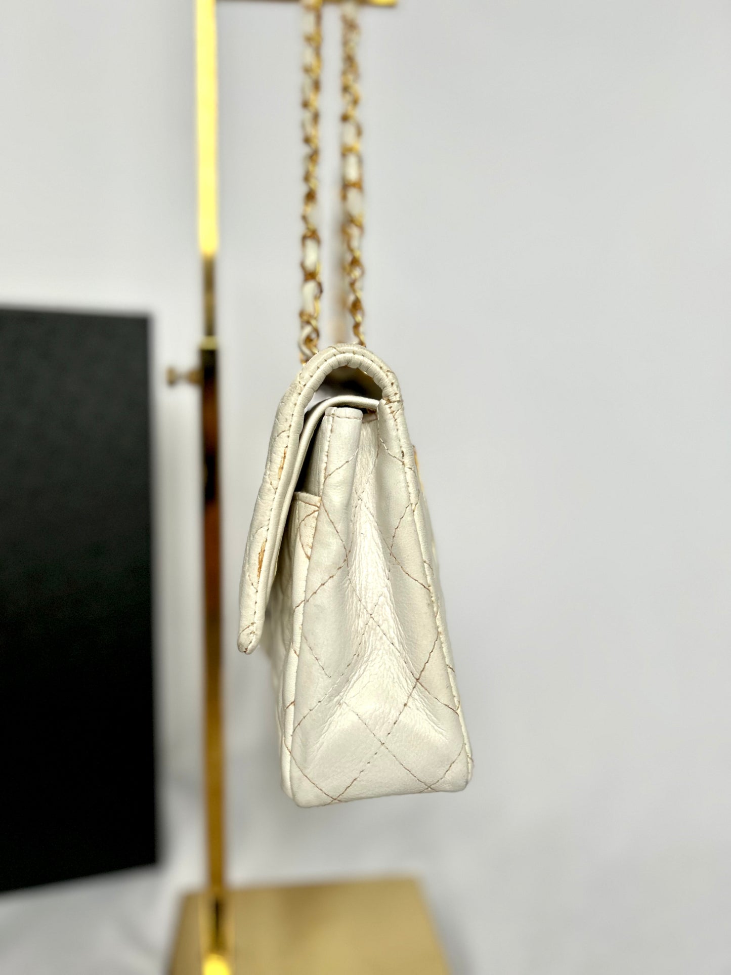 Chanel Vintage White Classic Flap