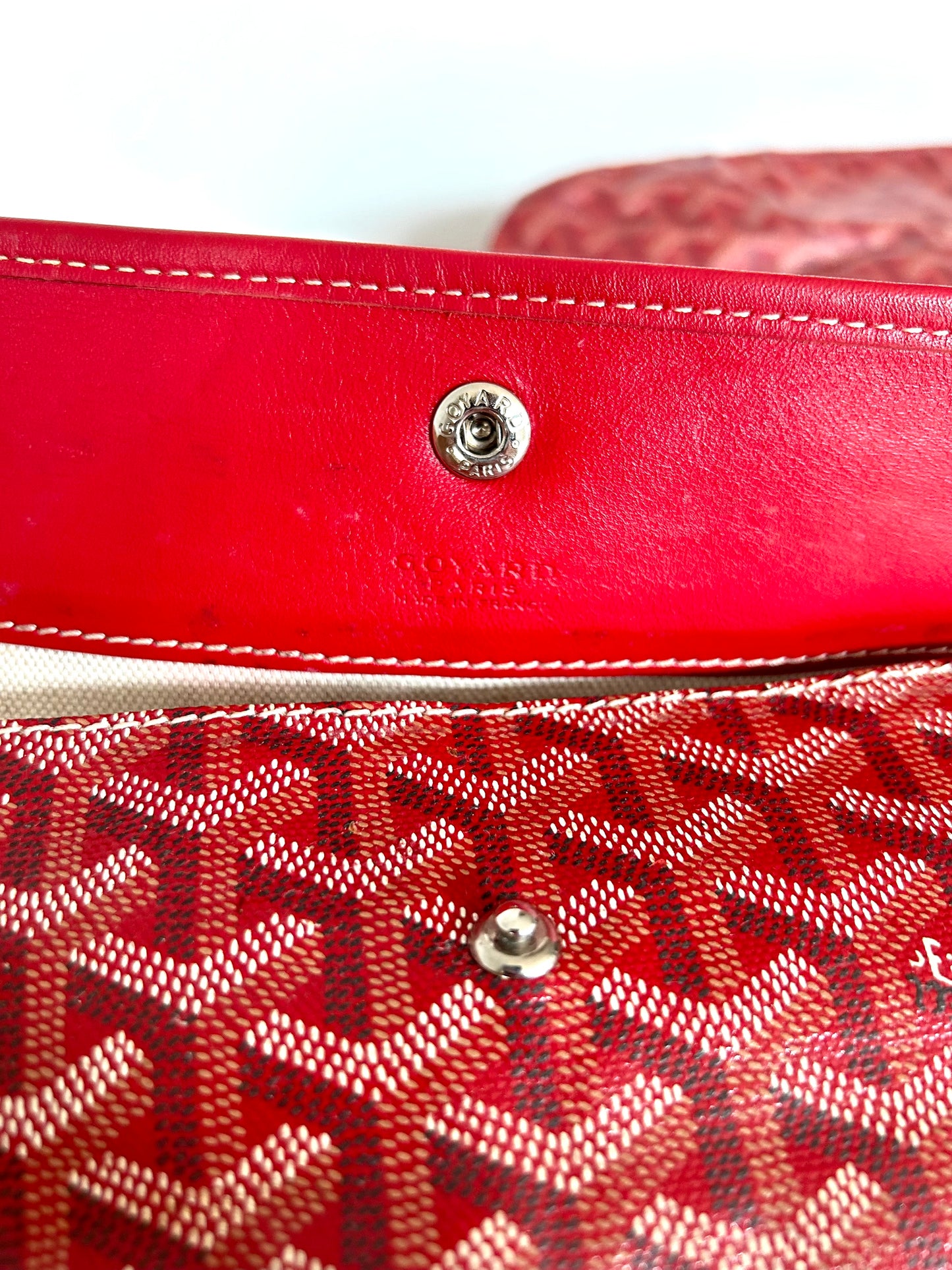 Red Goyard Saint Louis PM