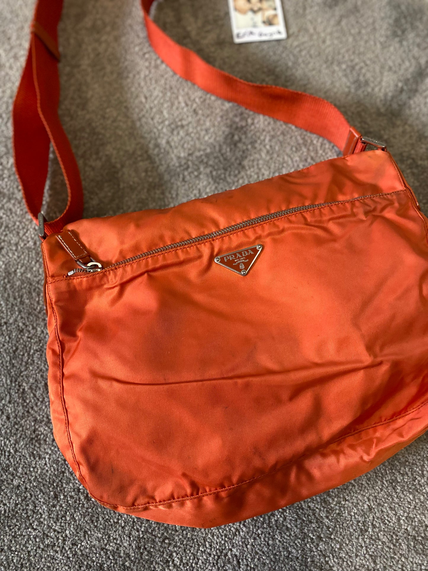 Prada Orange Crossbody / Shoulder Bag