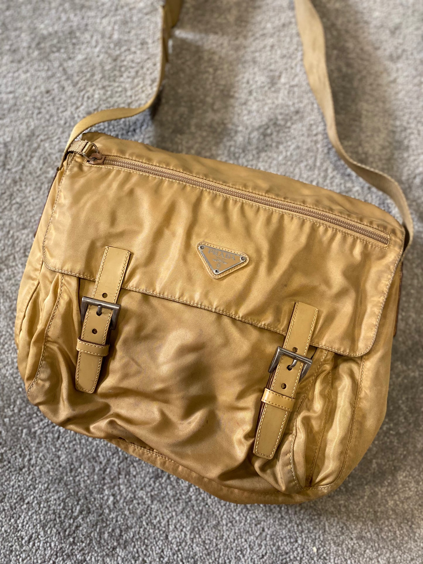 Prada Beige Crossbody / Shoulder Bag