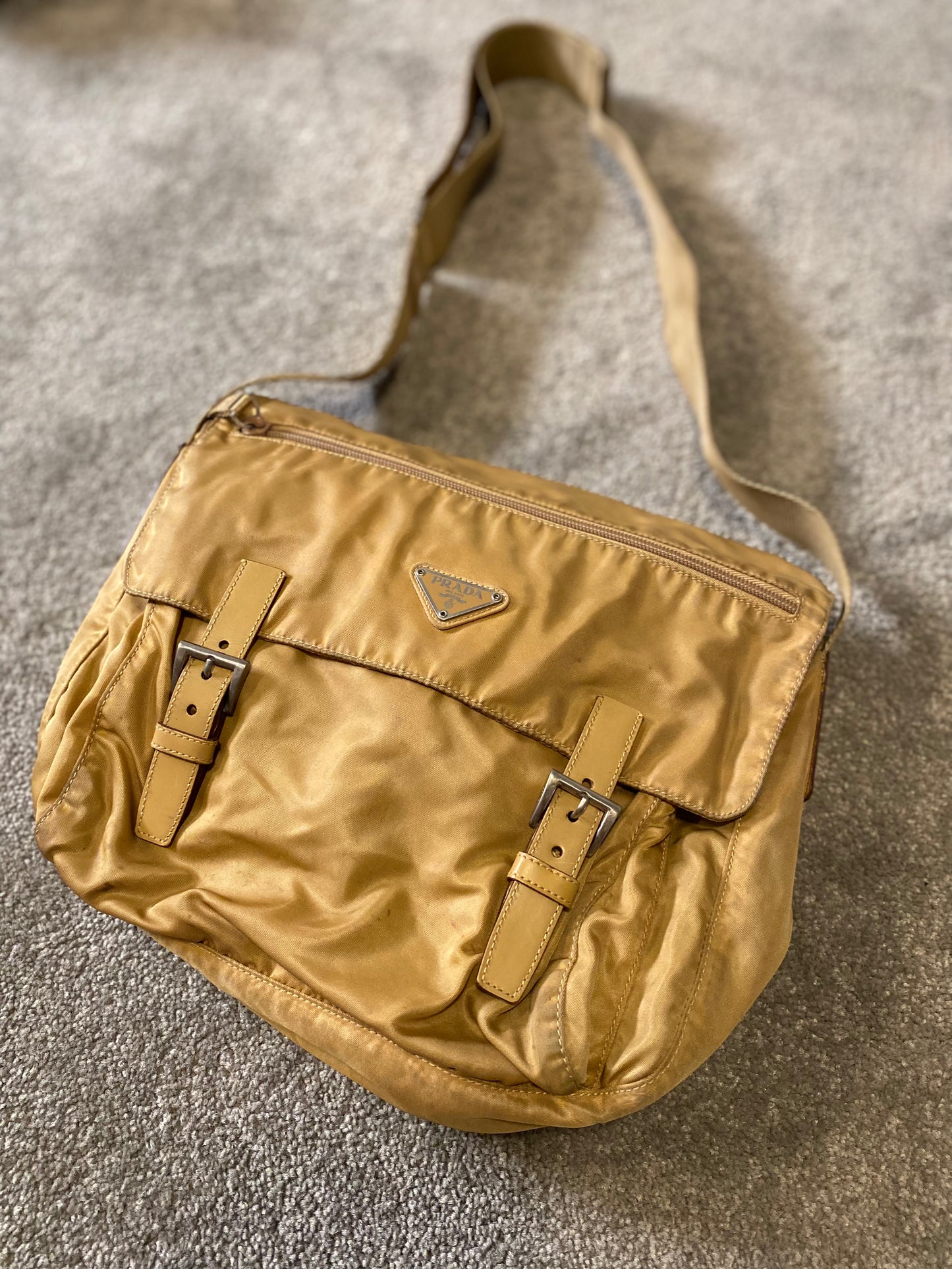 Prada Beige Crossbody / Shoulder Bag