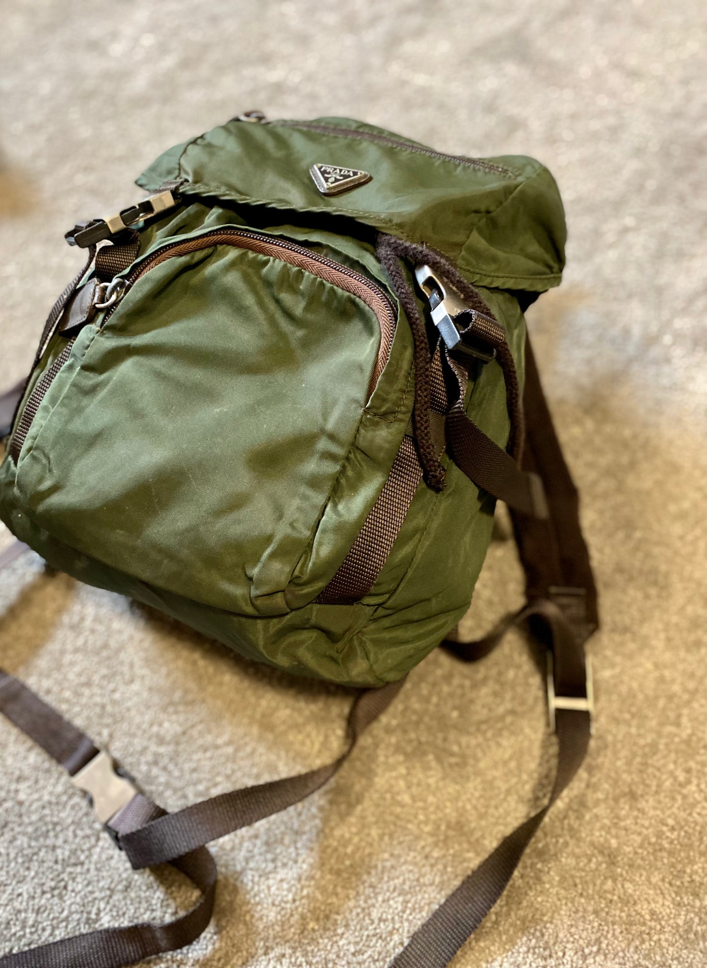 Prada Green Tactical Backpack