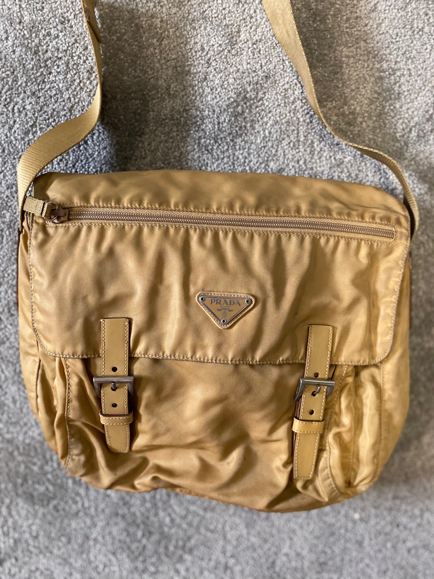 Prada Beige Crossbody / Shoulder Bag