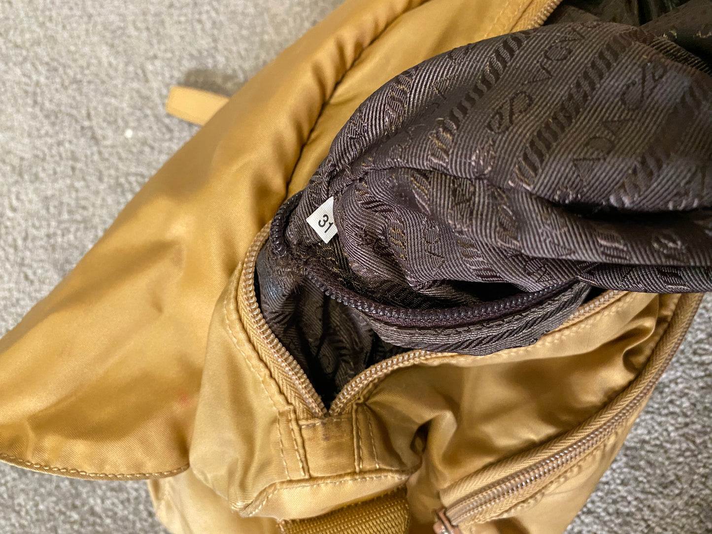 Prada Beige Crossbody / Shoulder Bag