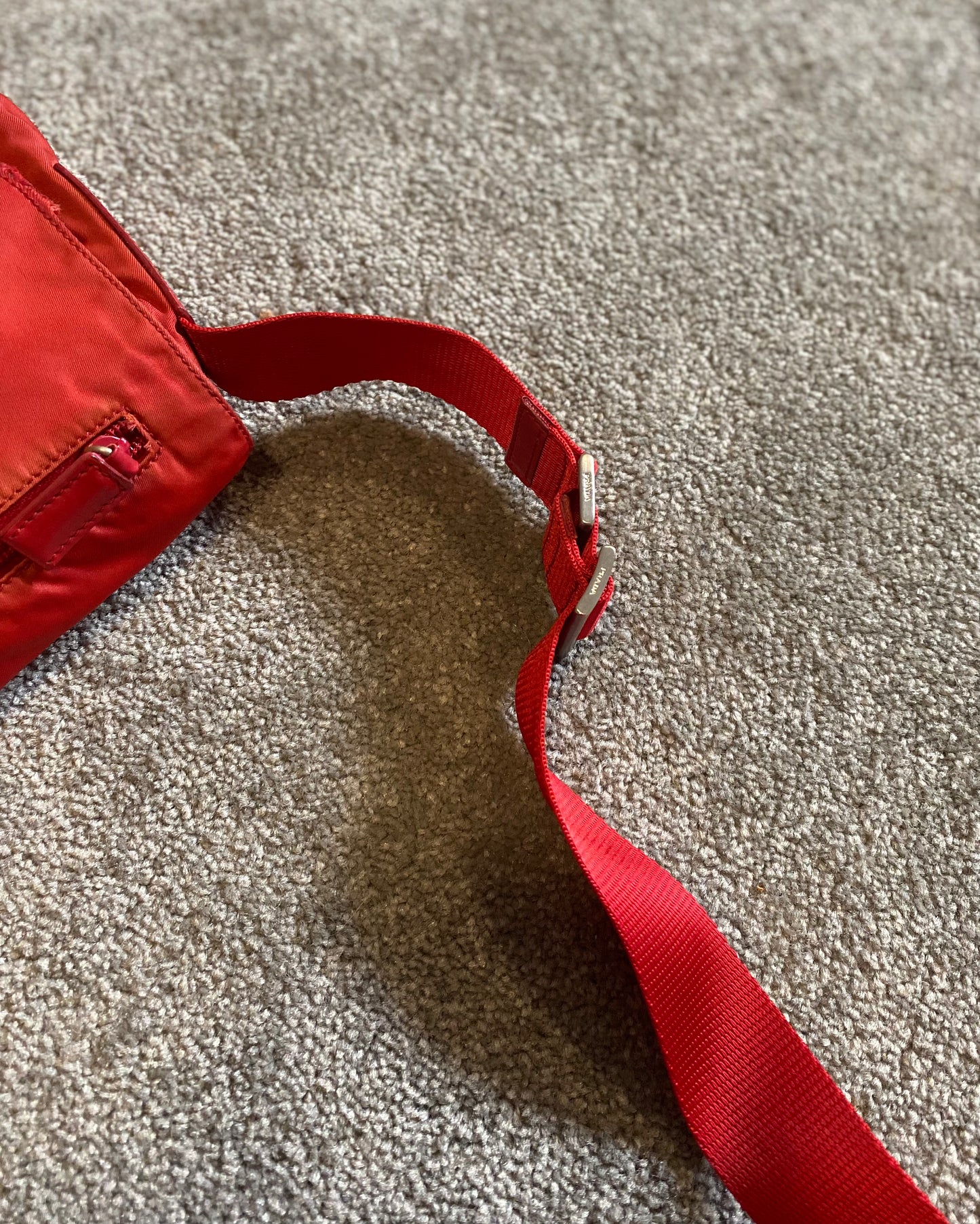 Red Prada Crossbody/shoulder bag