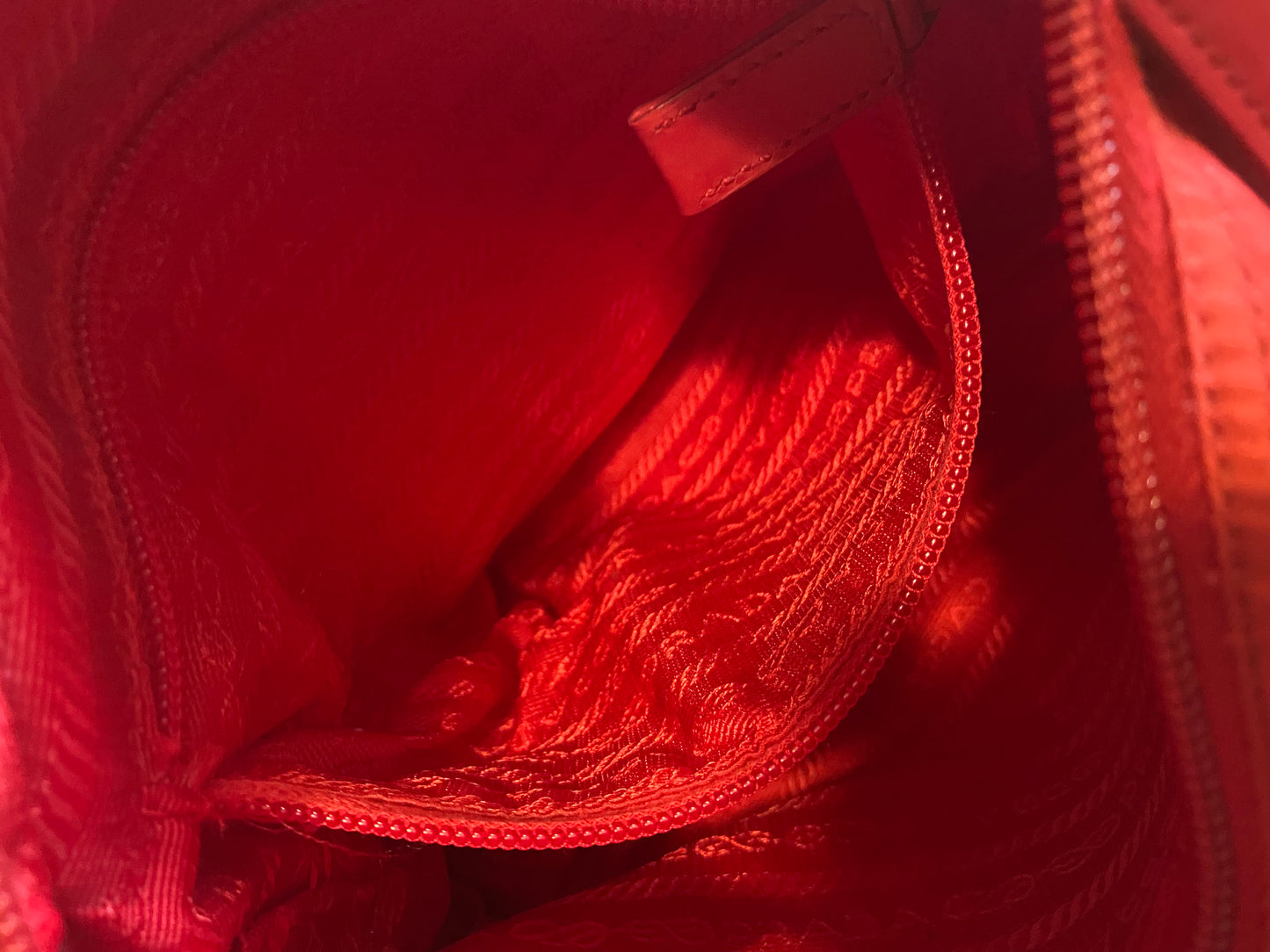 Red Prada Crossbody/shoulder bag