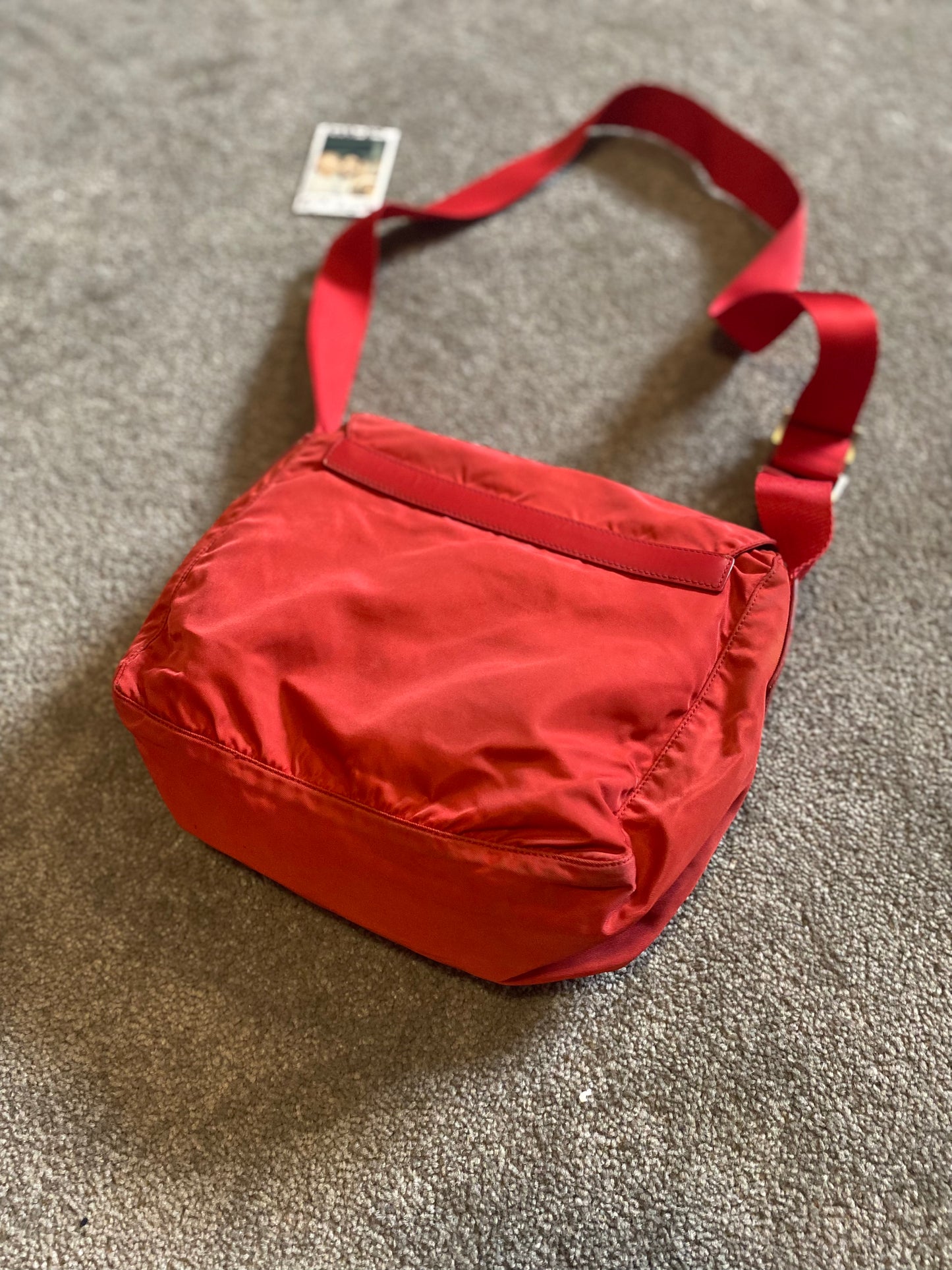 Red Prada Crossbody/shoulder bag