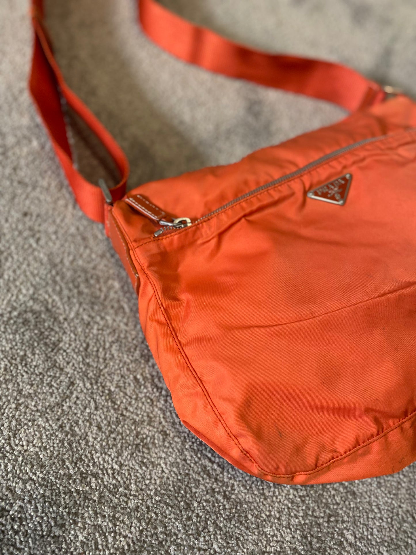 Prada Orange Crossbody / Shoulder Bag