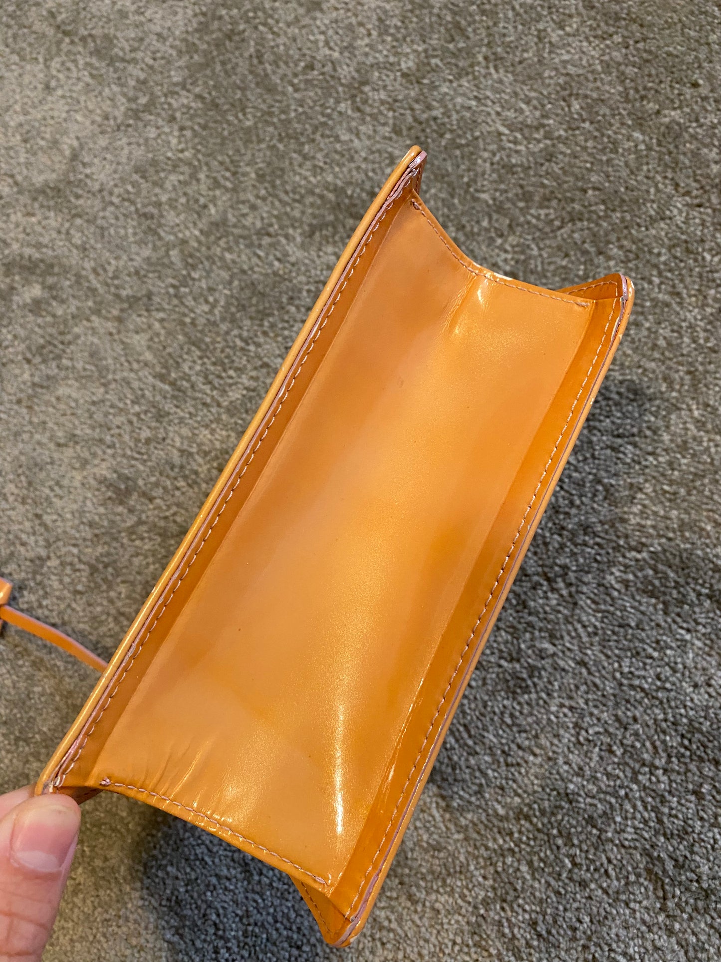 Louis Vuitton Vernis Spring Street Hand Bag Yellow