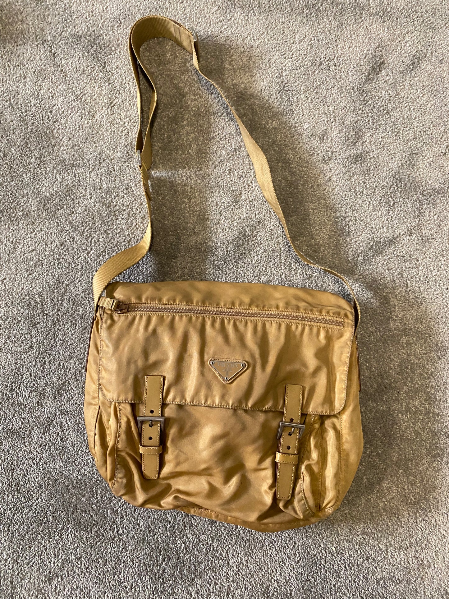 Prada Beige Crossbody / Shoulder Bag