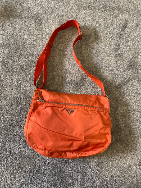 Prada Orange Crossbody / Shoulder Bag