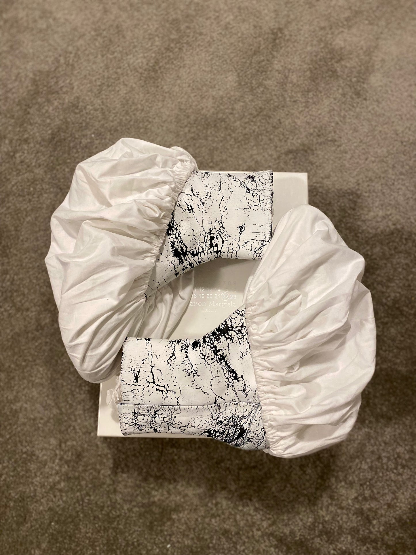 Maison Margiela White Painted Tabi Boots