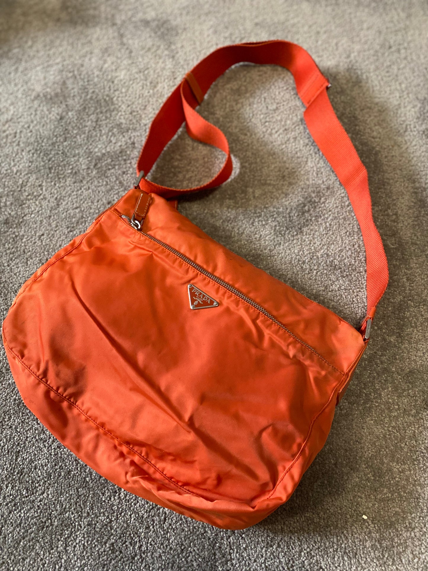 Prada Orange Crossbody / Shoulder Bag