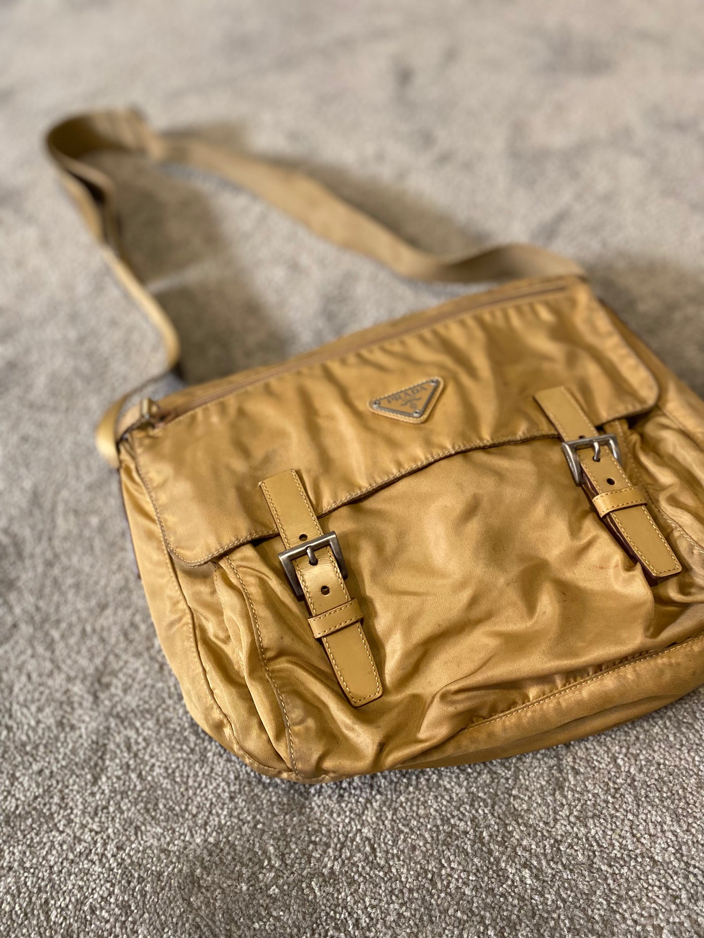 Prada Beige Crossbody / Shoulder Bag