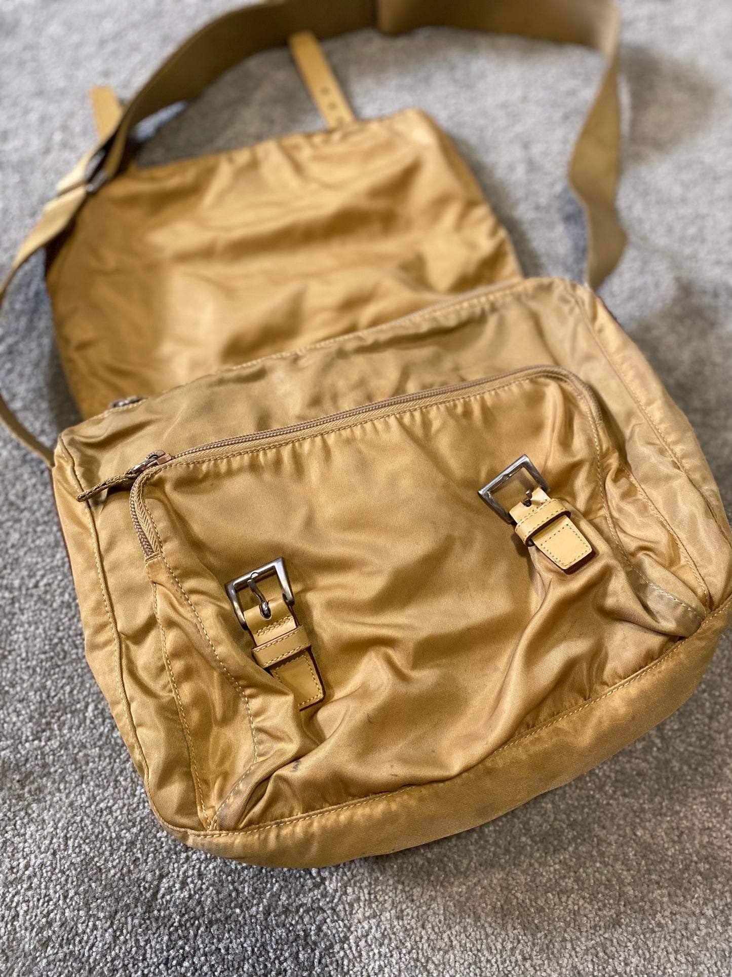 Prada Beige Crossbody / Shoulder Bag