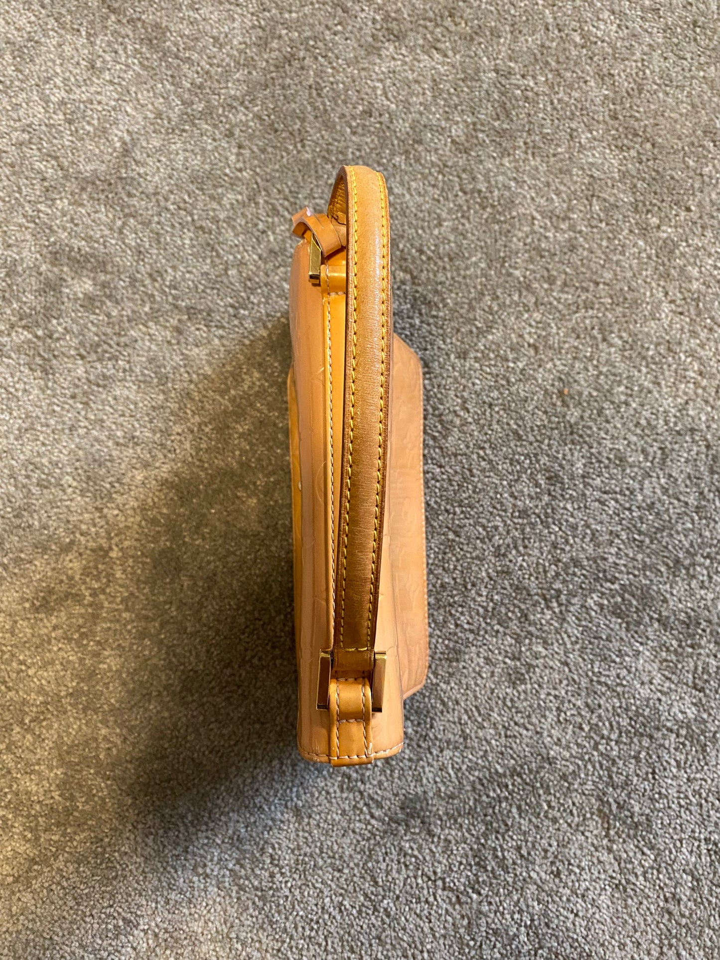 Louis Vuitton Vernis Spring Street Hand Bag Yellow