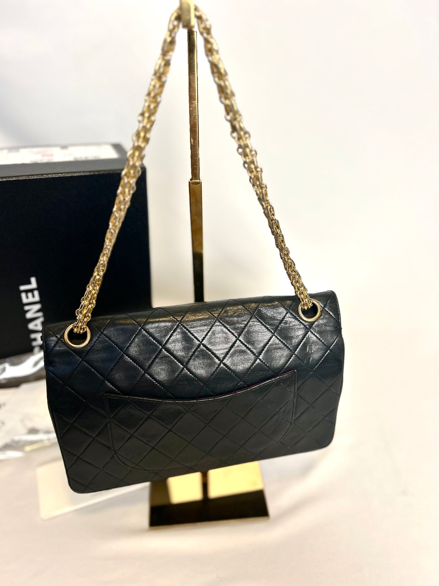 Authentic Medium Chanel Lambskin Classic Flap