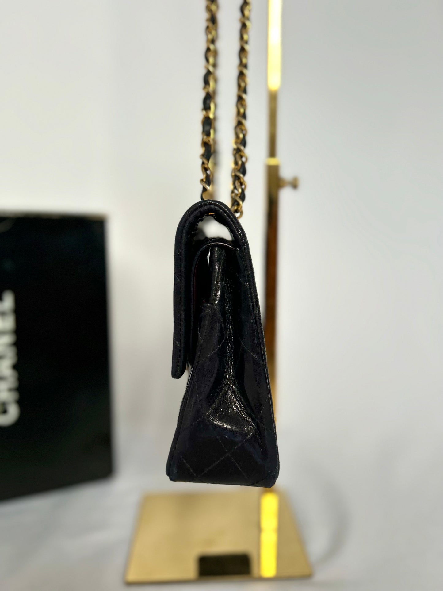 Midnight Blue Medium Lambskin Vintage Classic Flap