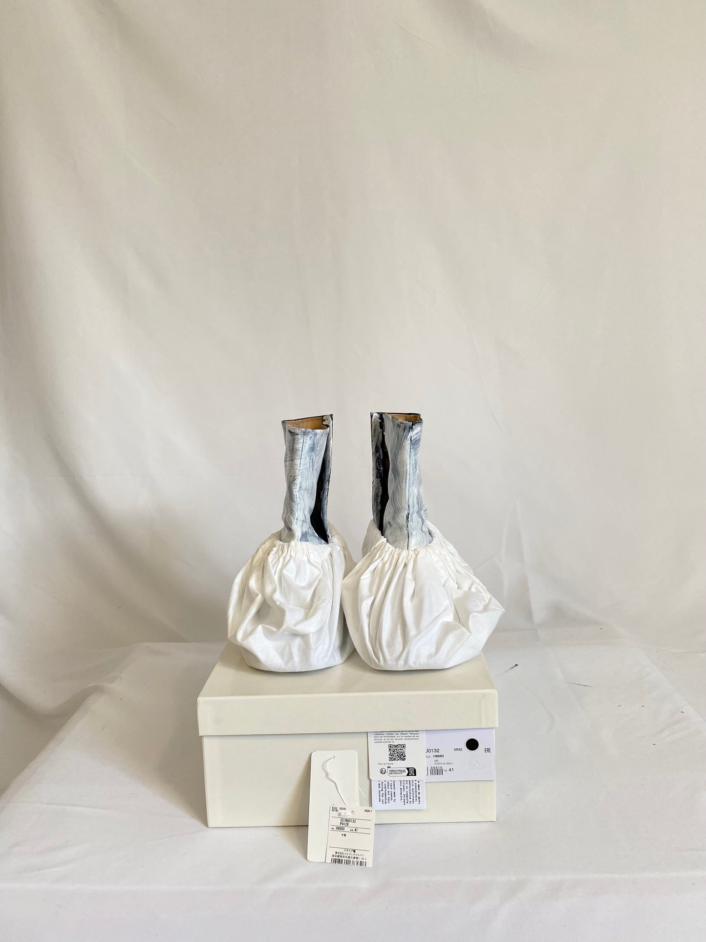 Maison Margiela White Painted Tabis