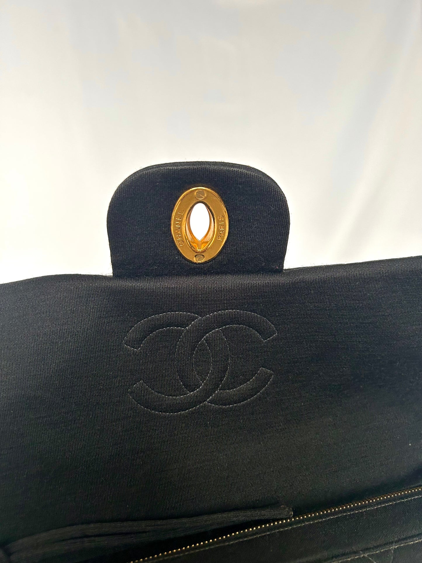 Chanel Black Jersey Backpack