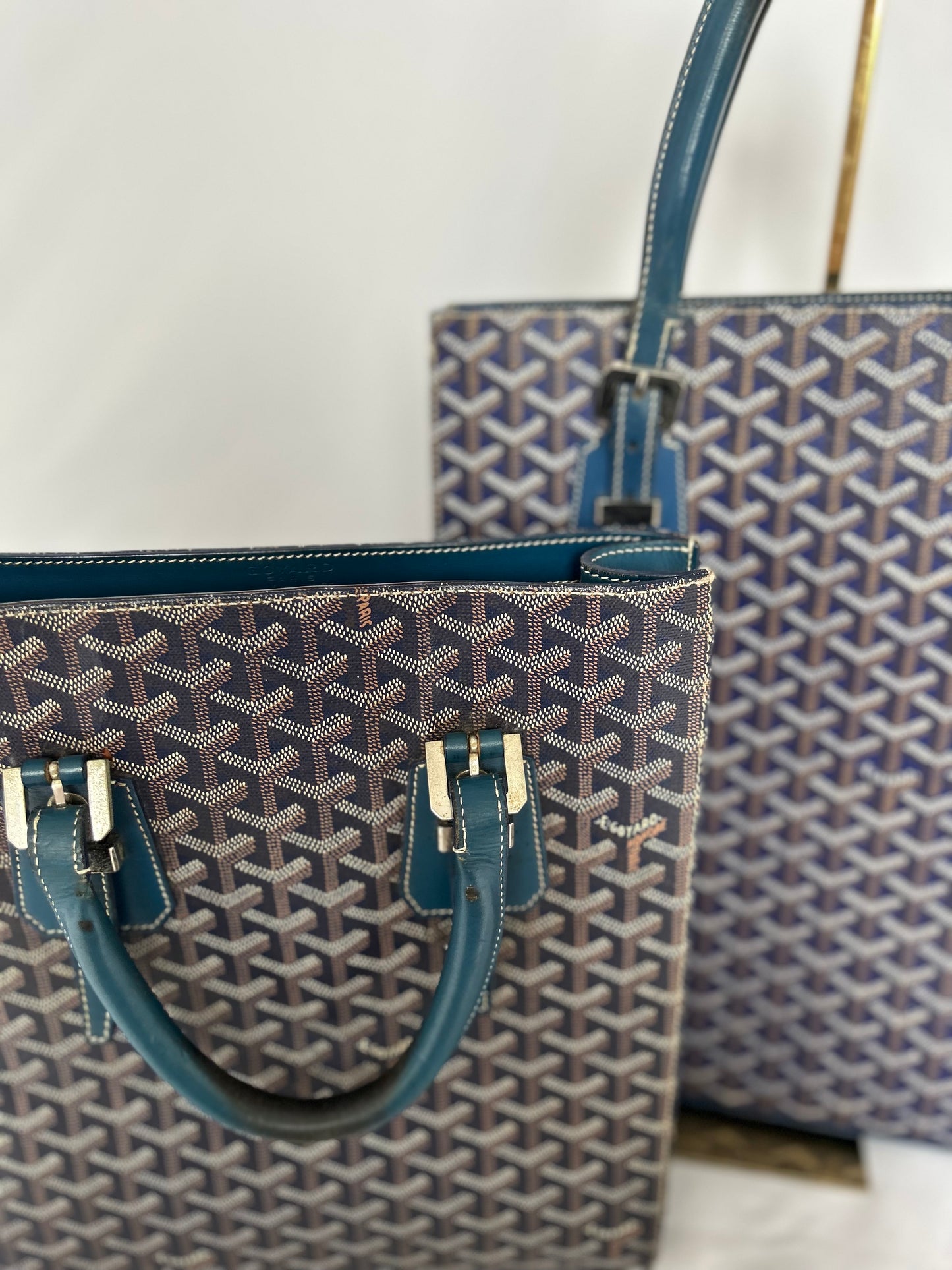 Goyard Comores Tote Bag PM (has chipped top corner)