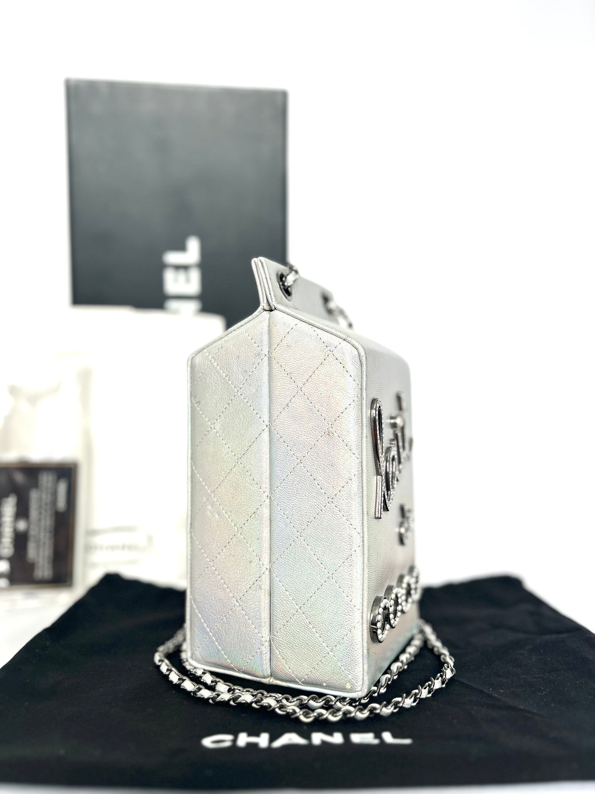 Extremely Rare Iridescent Lait de Coco Runway 2014 Milk Carton