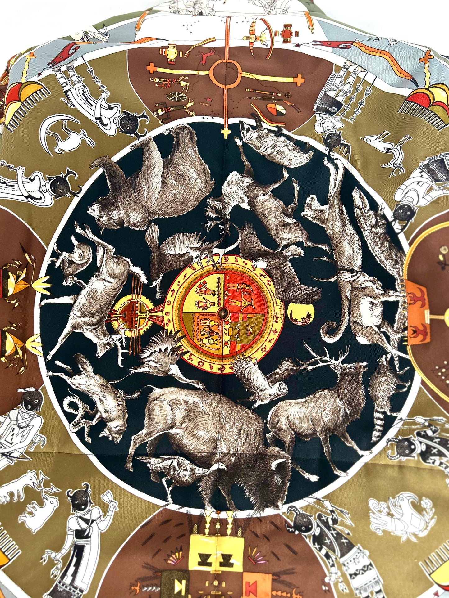 Archival Hermes Silk Detachable Sleeve Jacket Coat designed by Martin Margiela