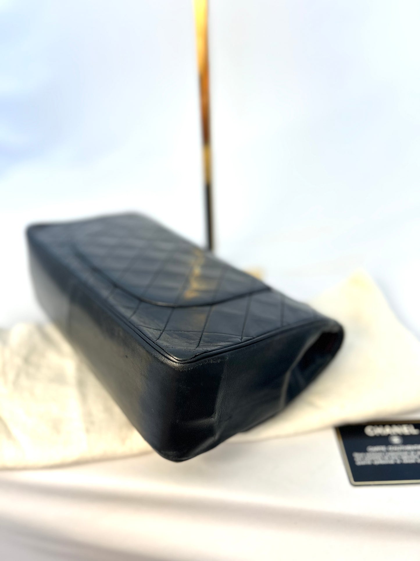 Authentic Chanel Medium Lambskin Classic Flap Bag