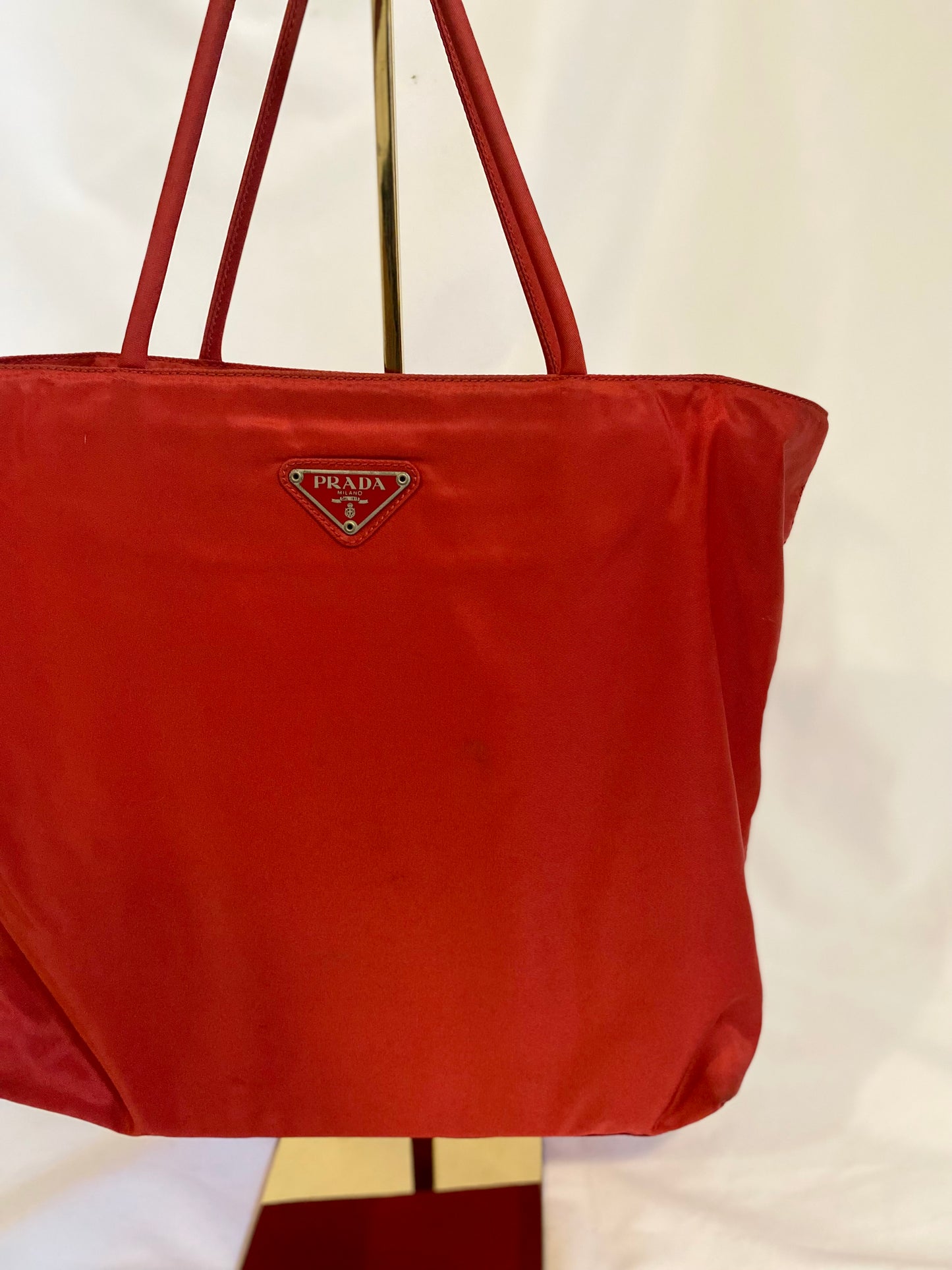 Red Prada Tote Bag