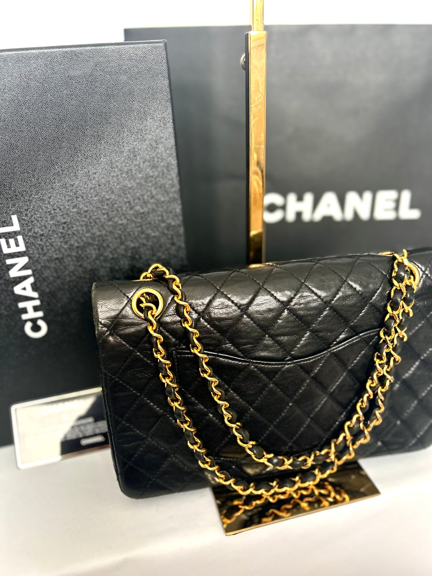 Chanel Black Lambskin Classic Flap