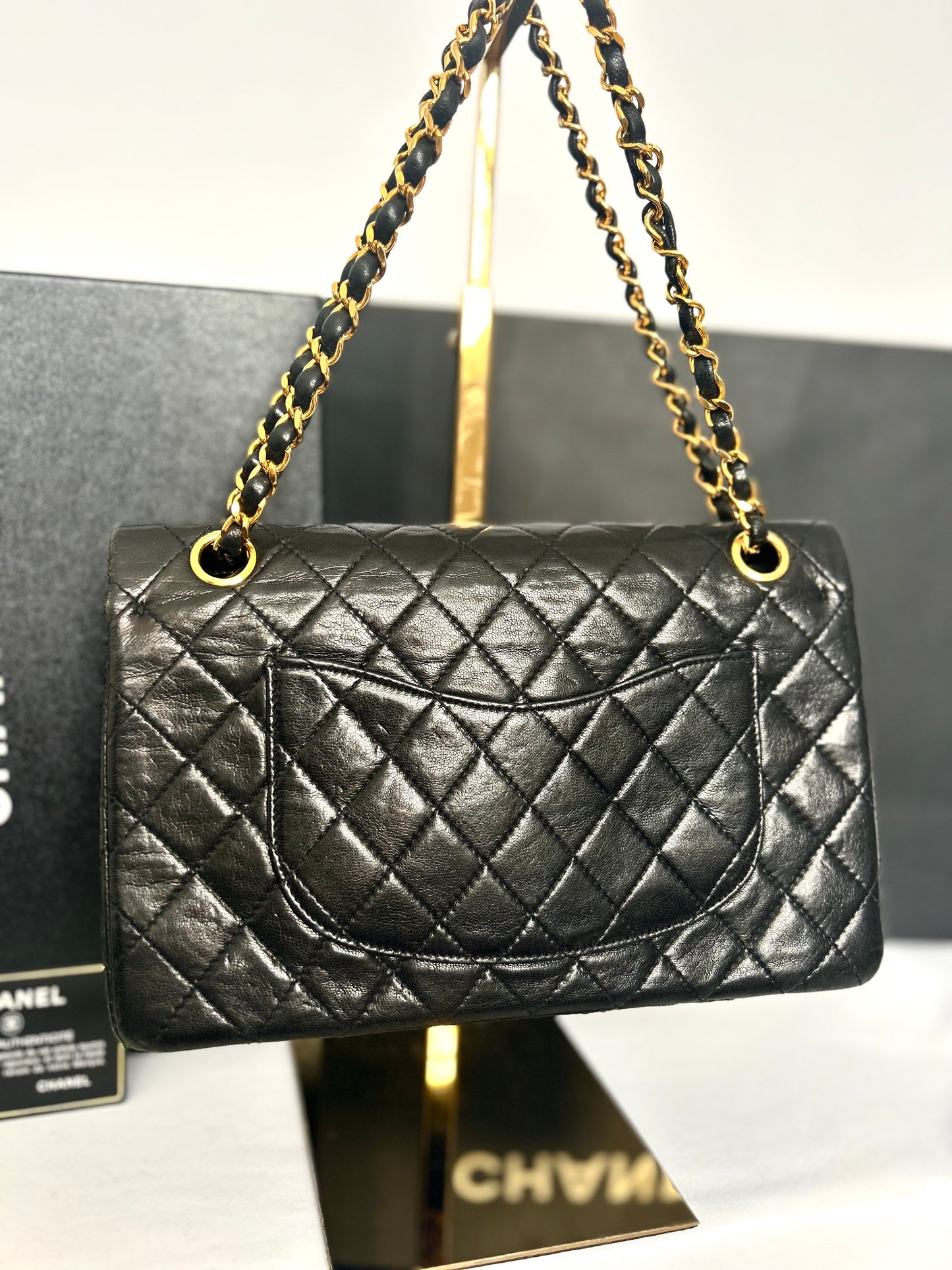 Chanel Black Lambskin Classic Flap
