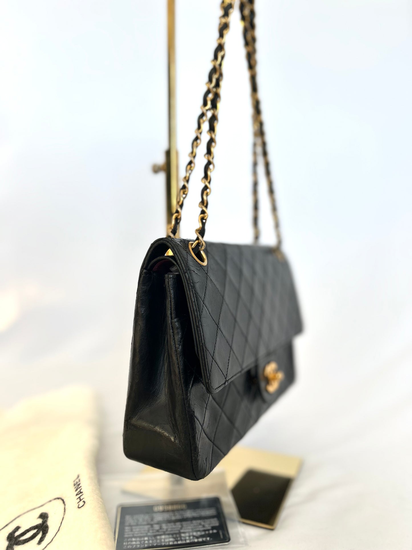 Authentic Vintage Medium Lambskin Chanel Classic Flap