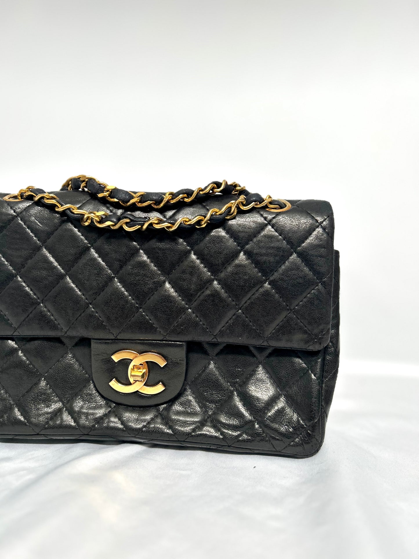 Chanel Black Lambskin Small Class Flap