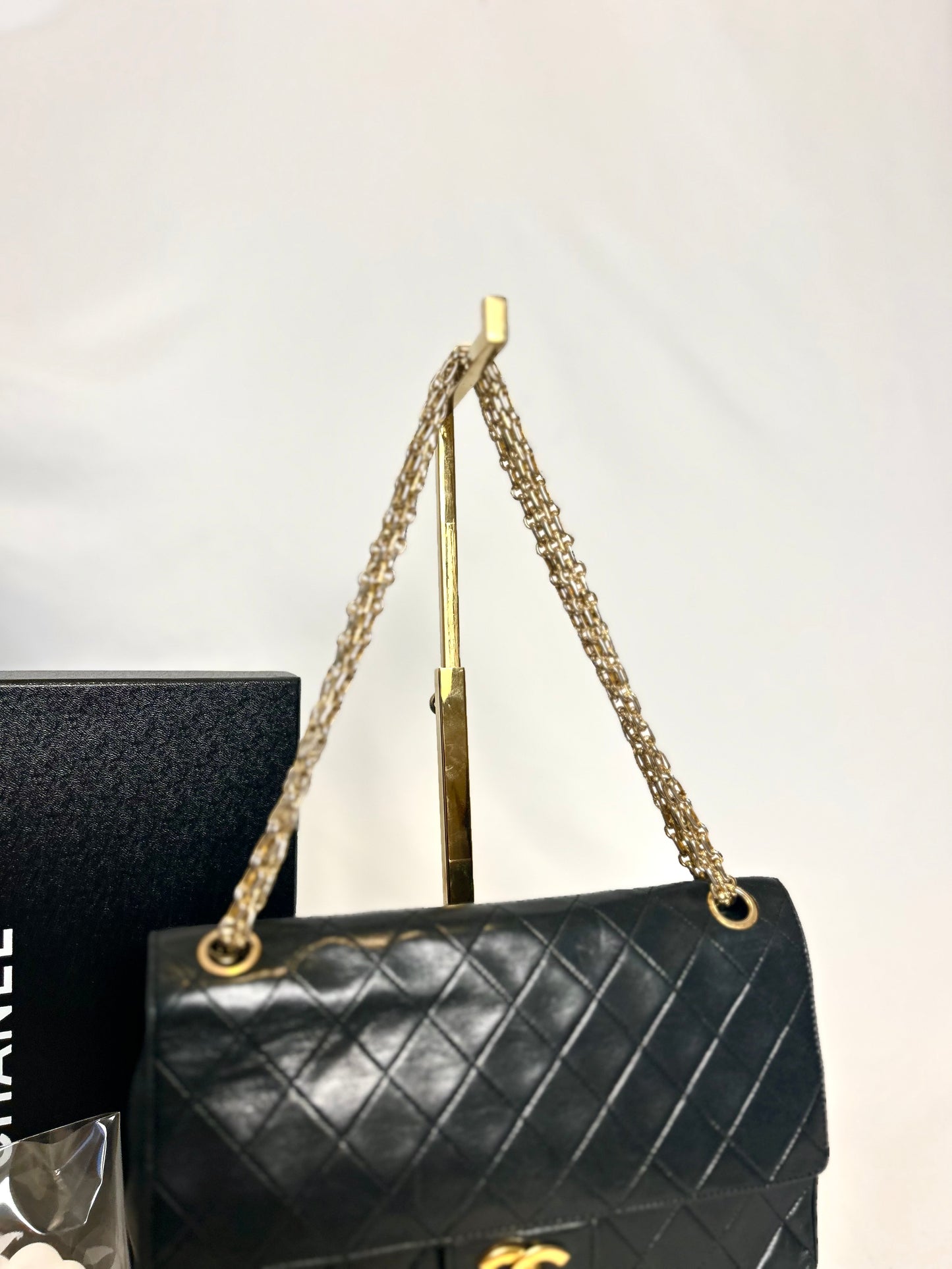 Authentic Medium Chanel Lambskin Classic Flap