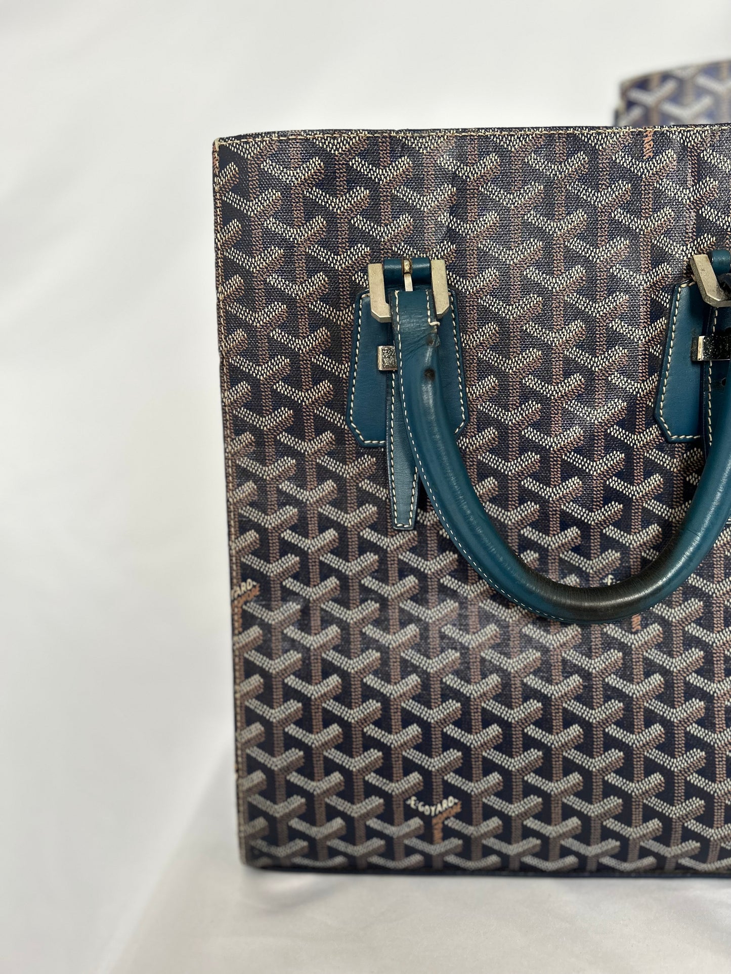 Goyard Comores Tote Bag PM (has chipped top corner)