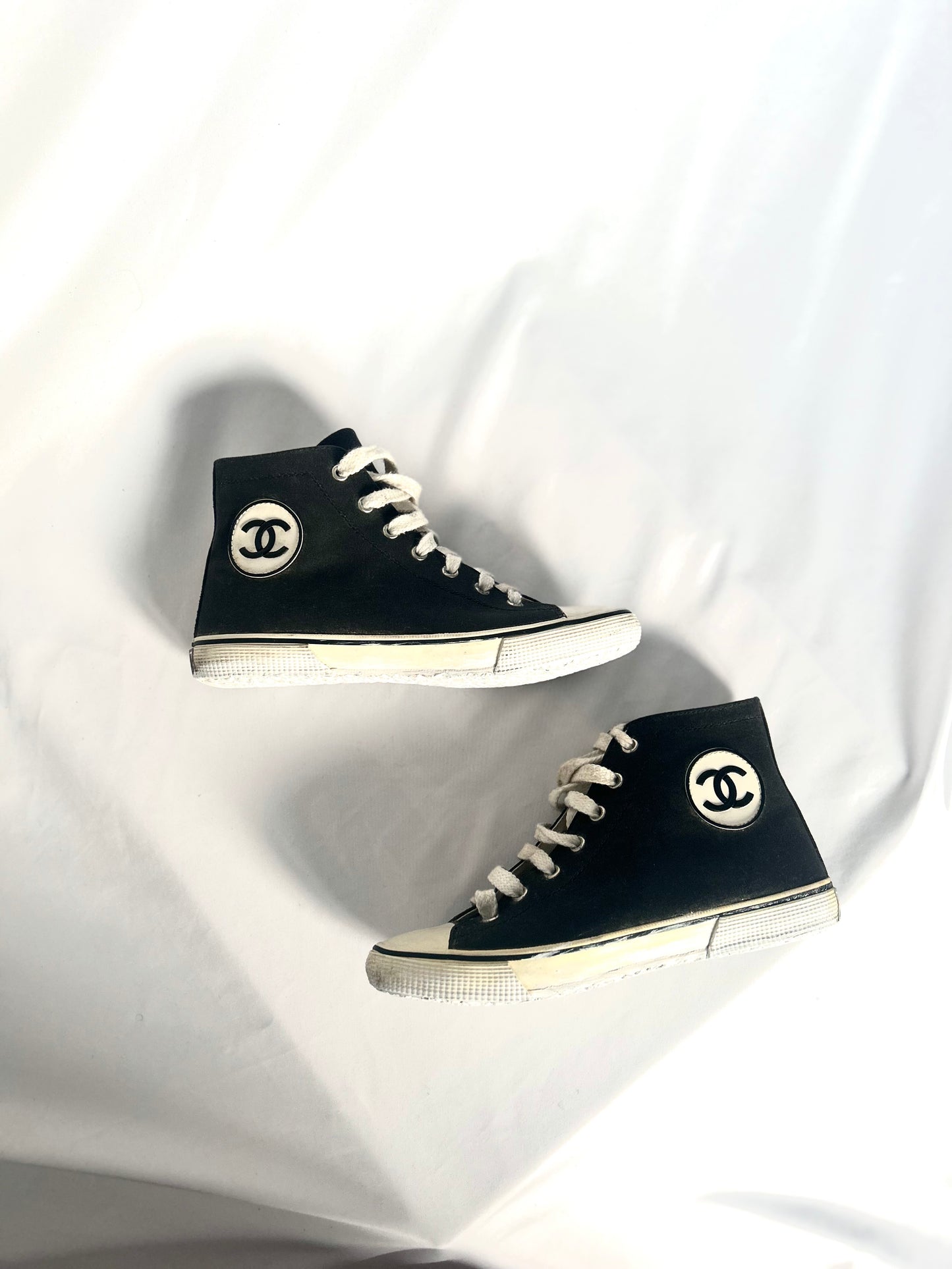 Chocolate Brown Chanel 1980s Vintage Medium Lambskin Classic Flap & Chanel Sneakers