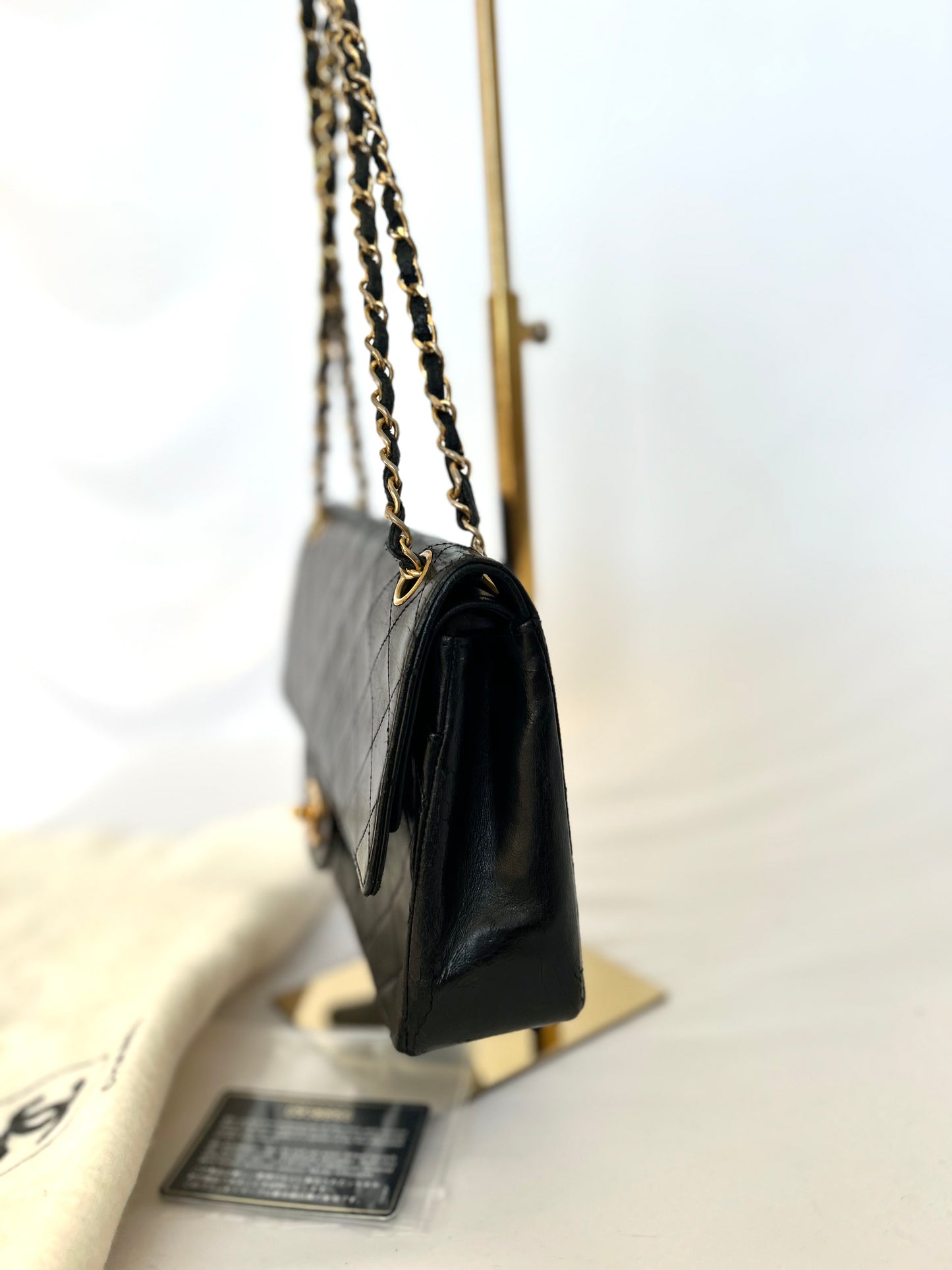Authentic Vintage Medium Lambskin Chanel Classic Flap