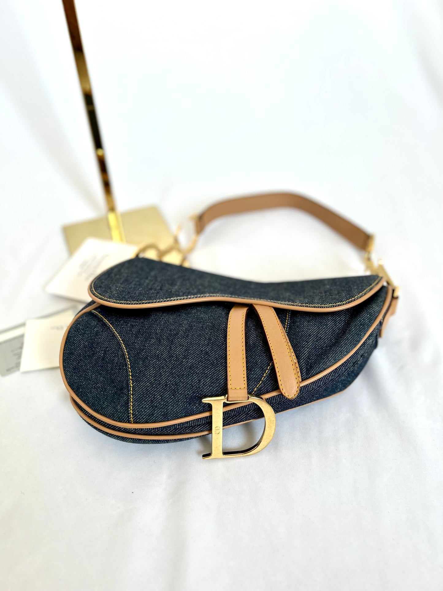 Dior Denim Saddle Bag