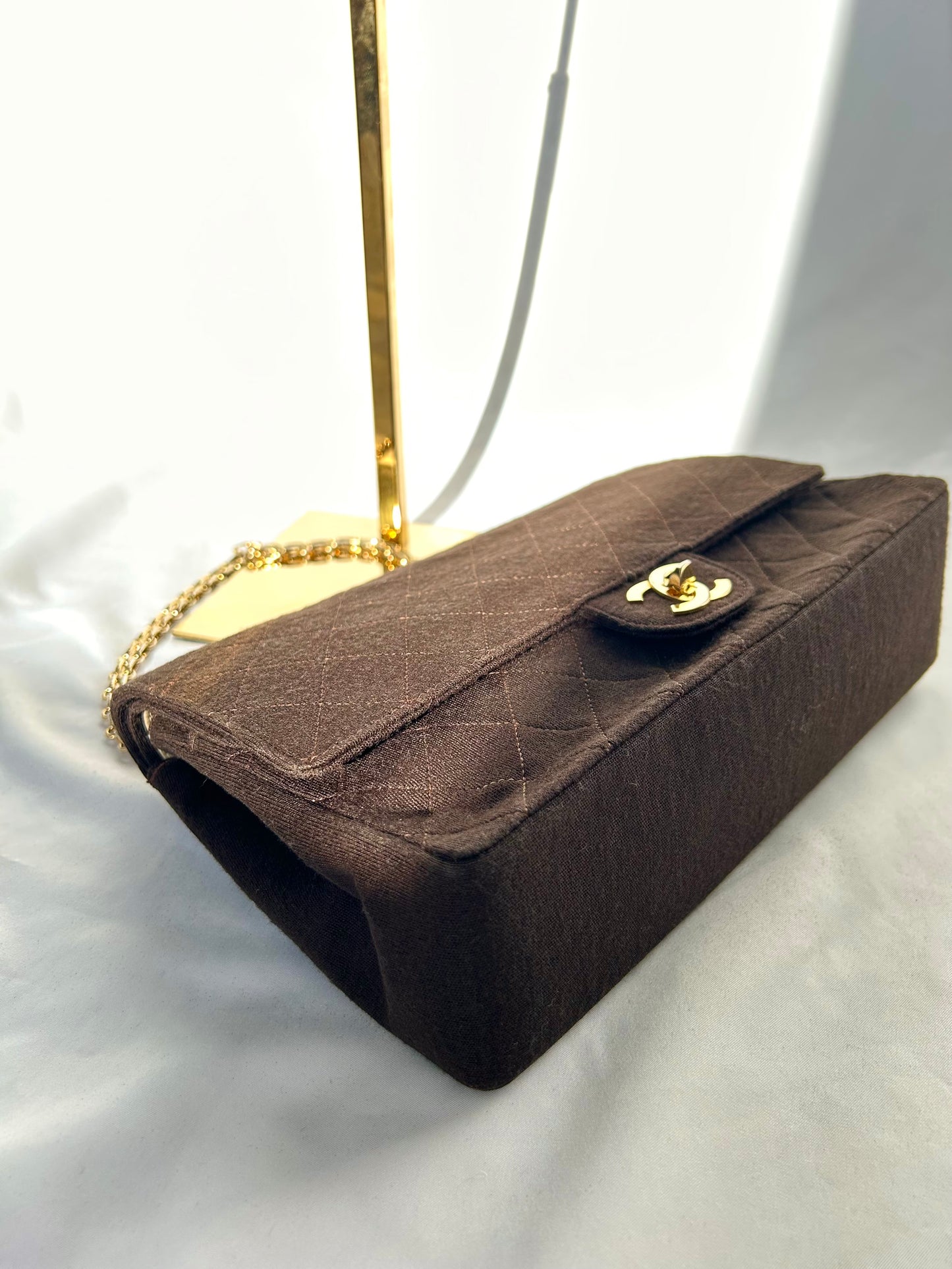 Chocolate Brown Soft Classic Flap