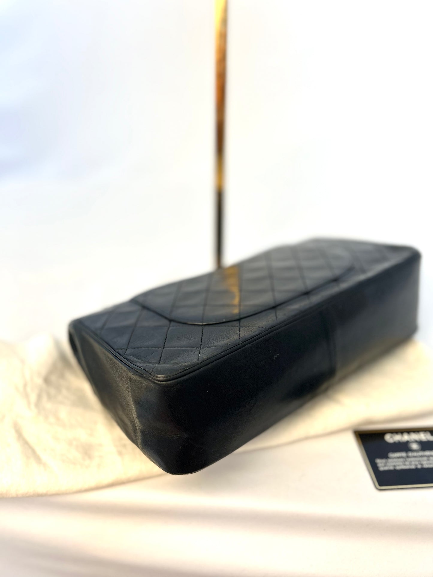 Authentic Chanel Medium Lambskin Classic Flap Bag