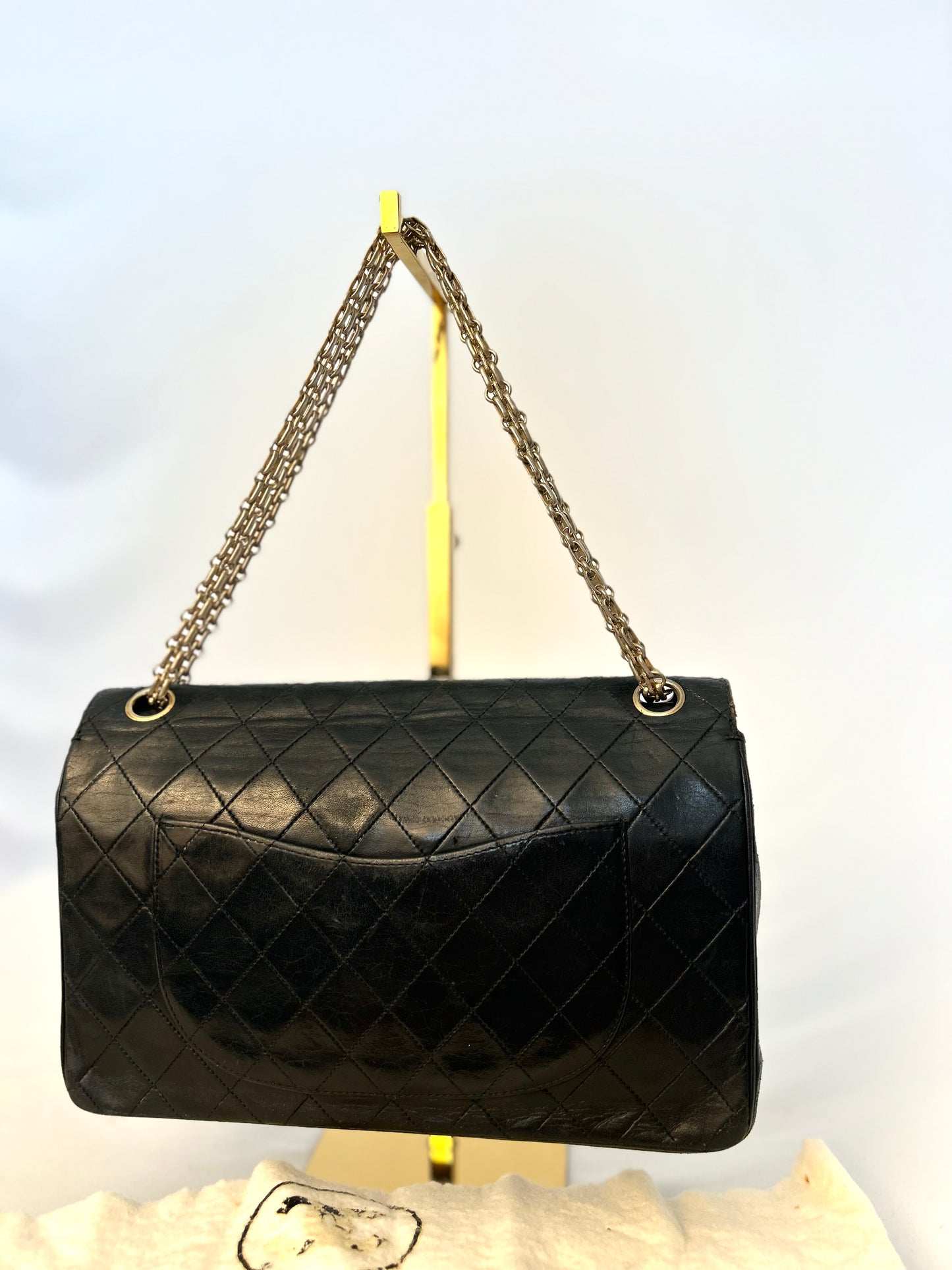 Authentic Chanel Medium Lambskin Classic Flap Bag