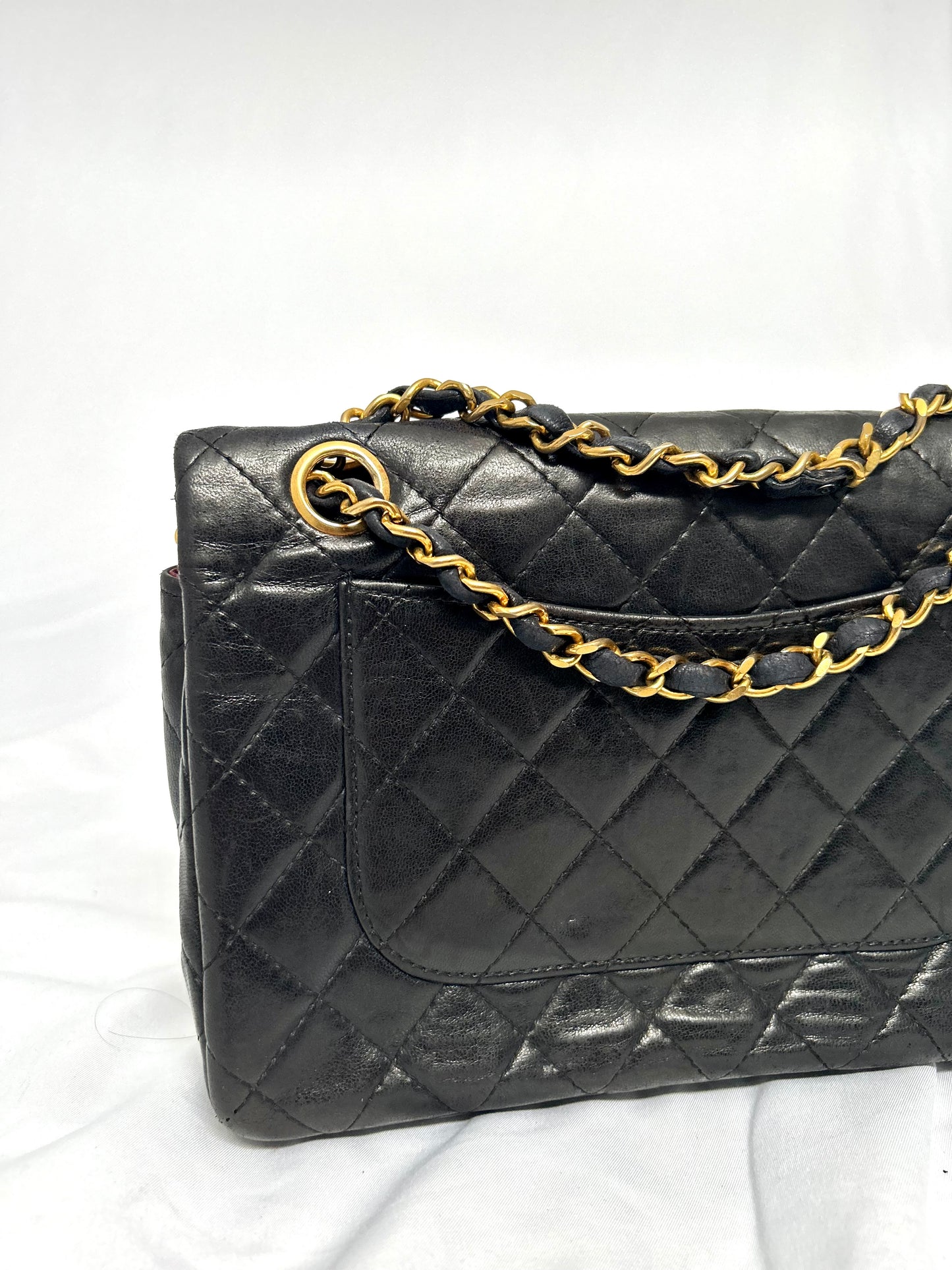 Chanel Black Lambskin Small Class Flap