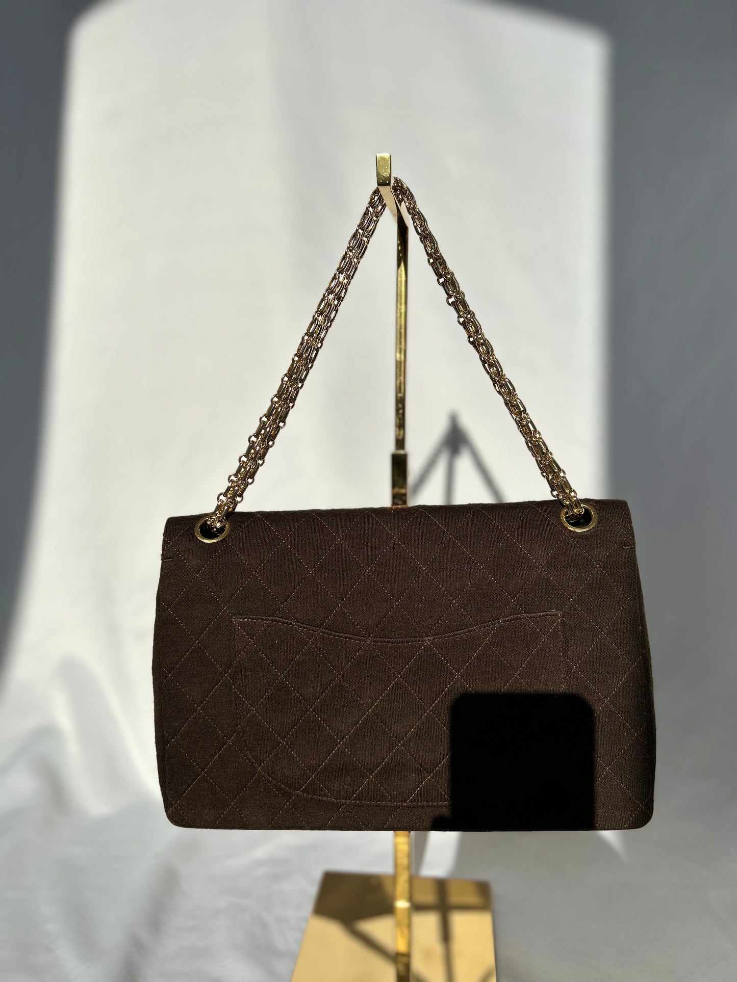 Chocolate Brown Soft Classic Flap