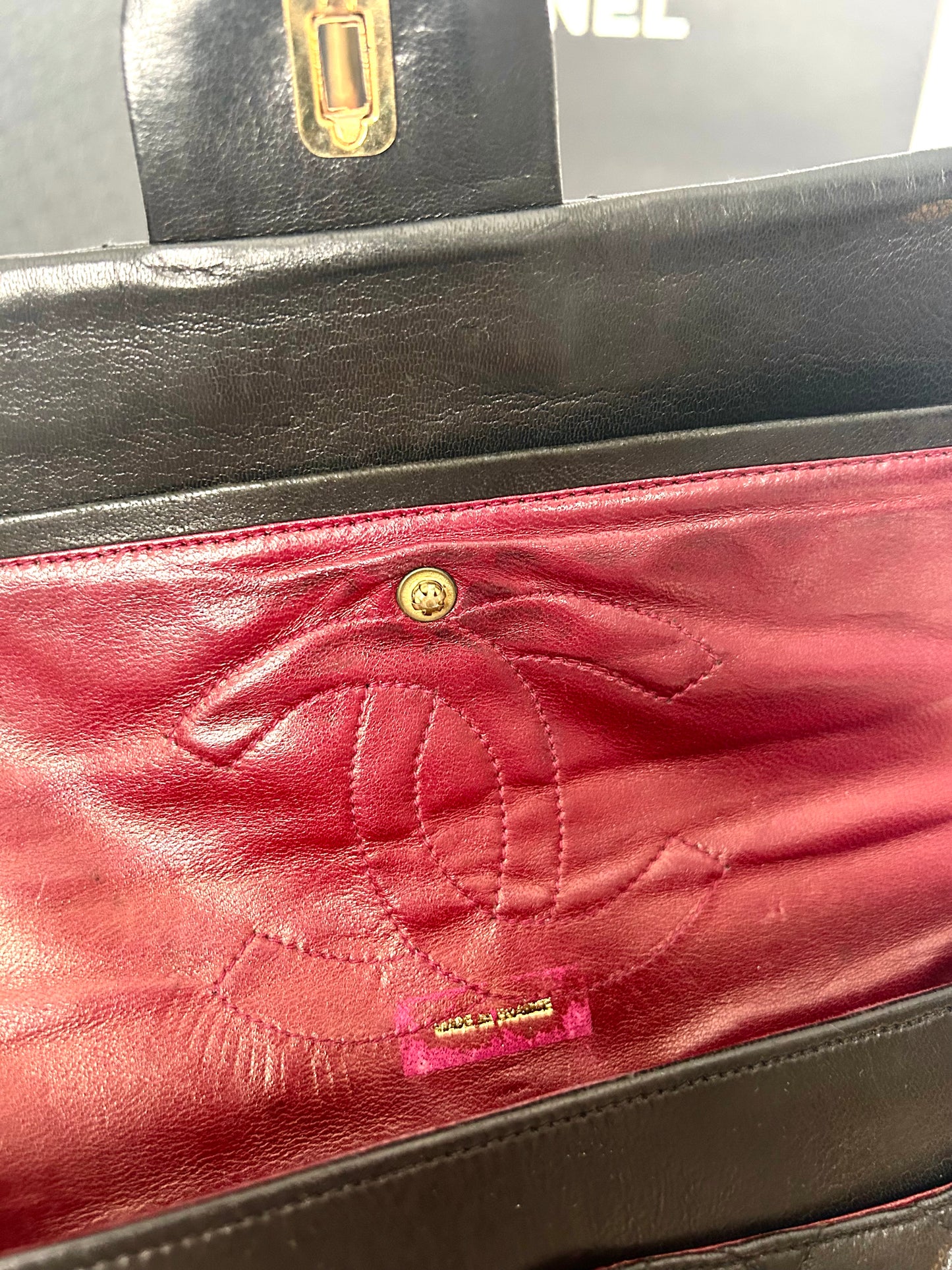 Chanel Black Lambskin Classic Flap